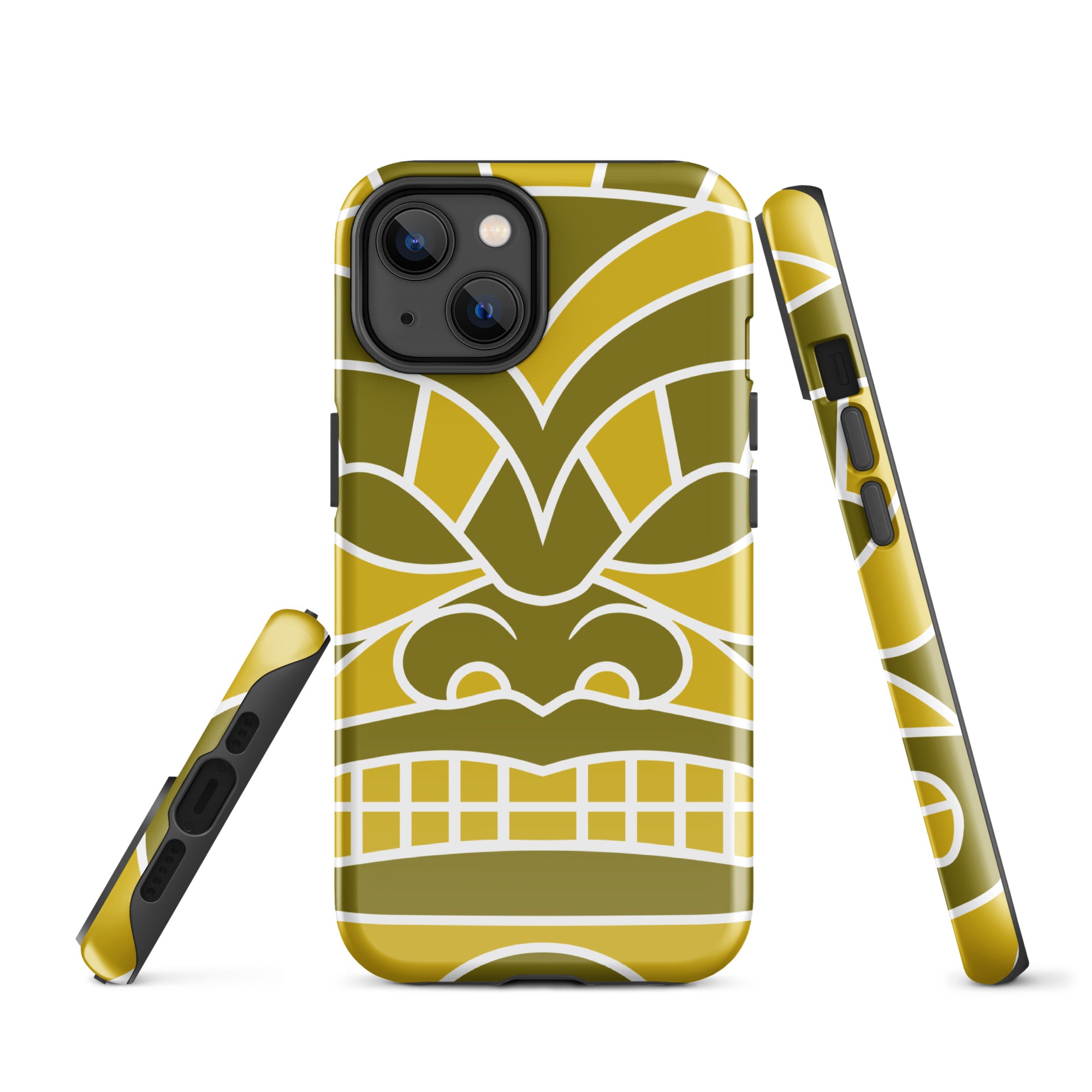 Tough Case for iPhone® Totem Mask Yellow