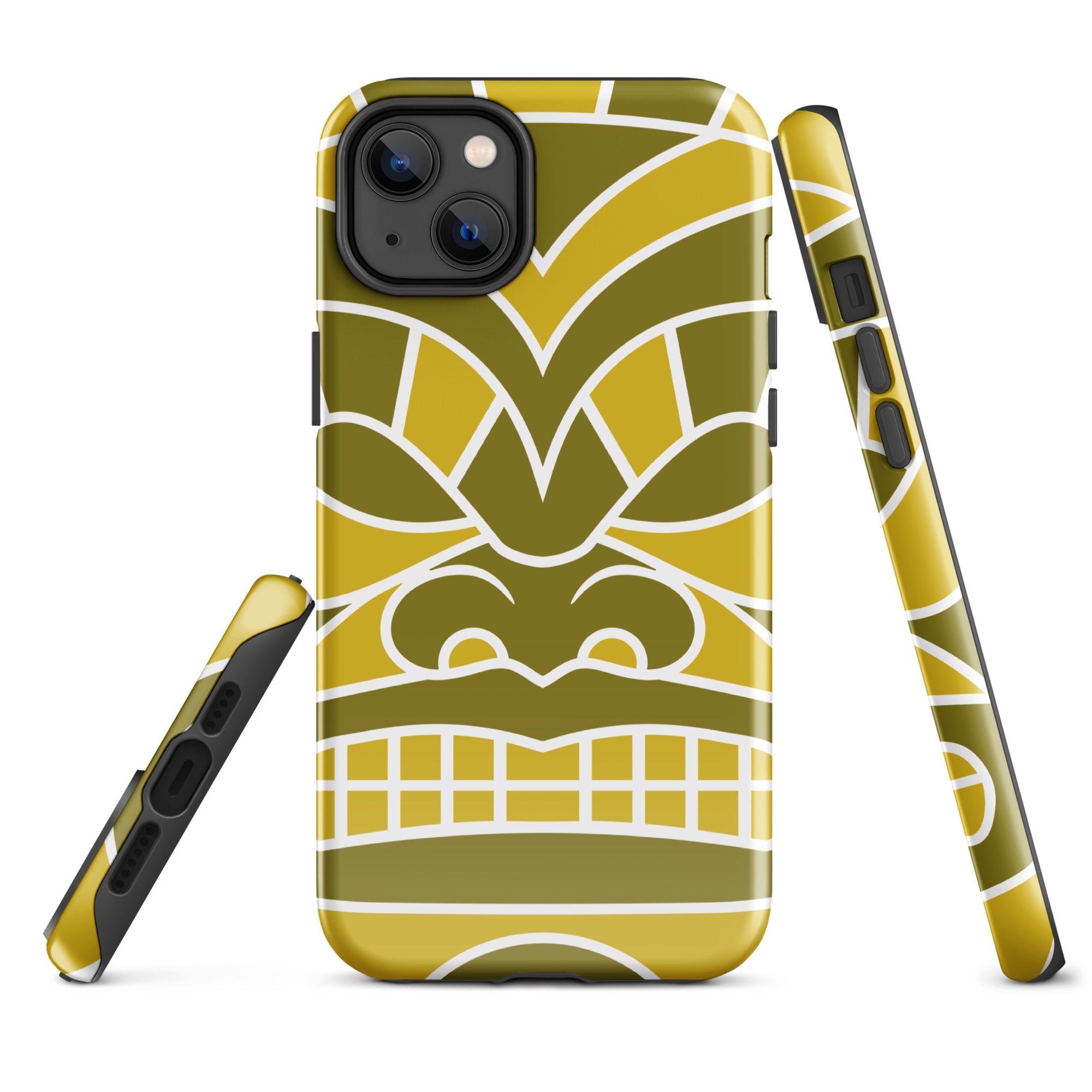 Tough Case for iPhone® Totem Mask Yellow