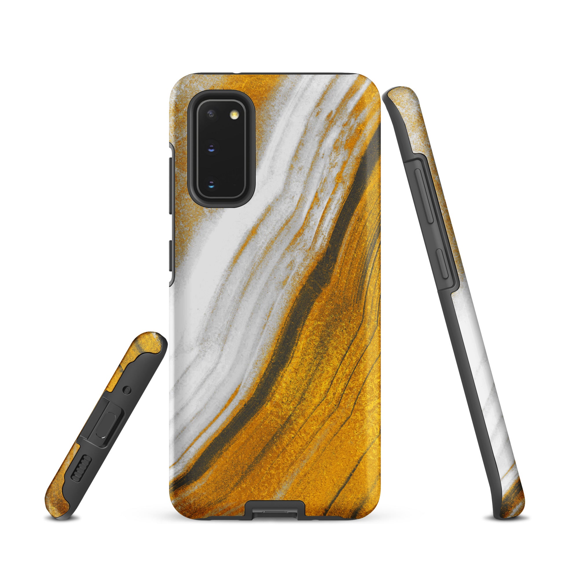 Tough case for Samsung® Marble Brown and White
