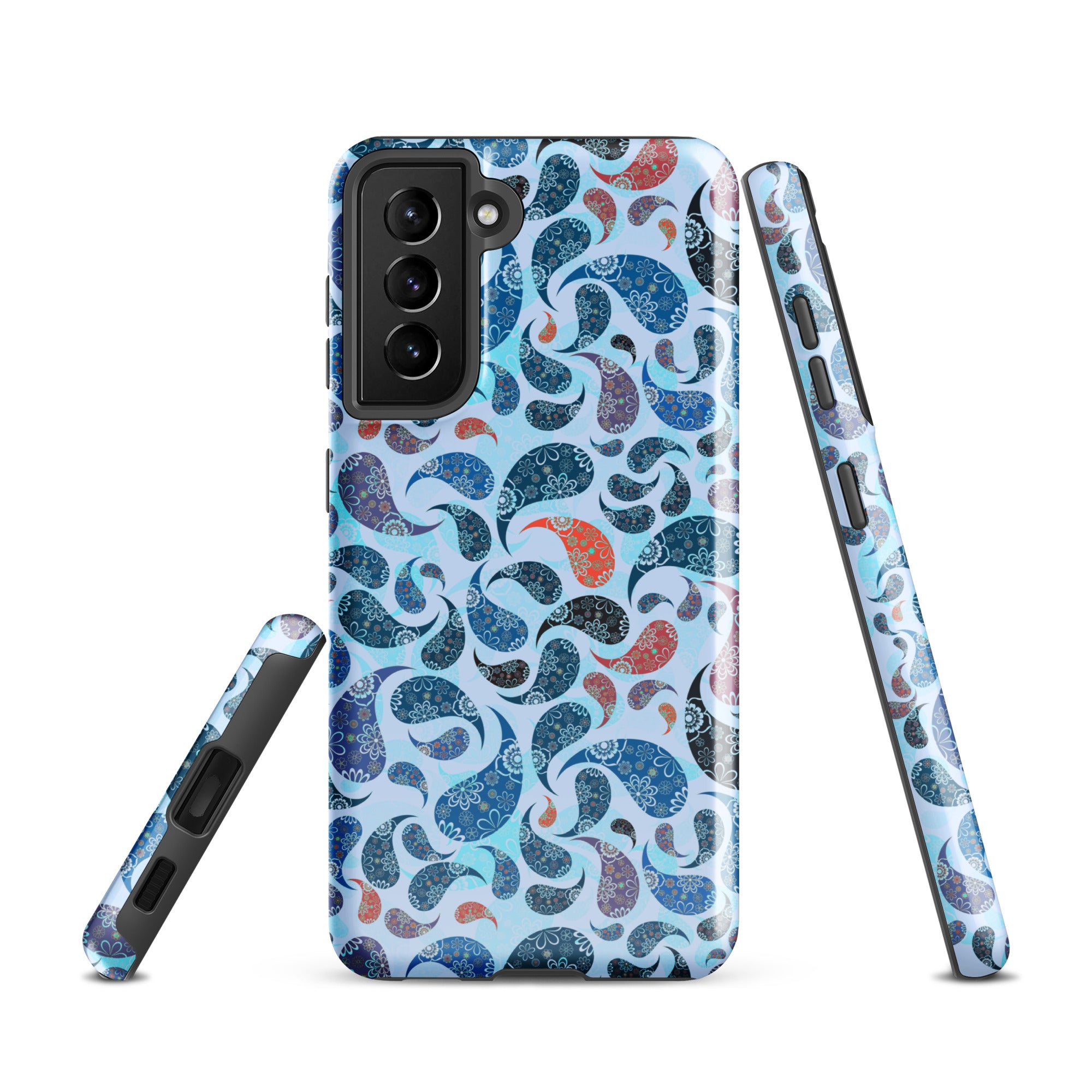 Tough case for Samsung® Paisley Blue