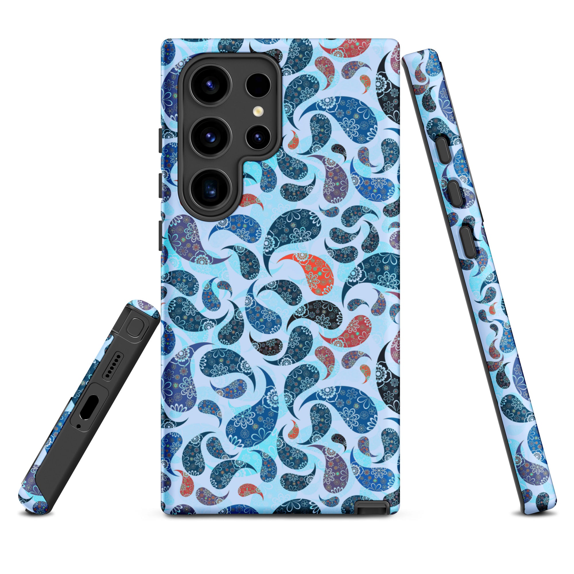 Tough case for Samsung® Paisley Blue