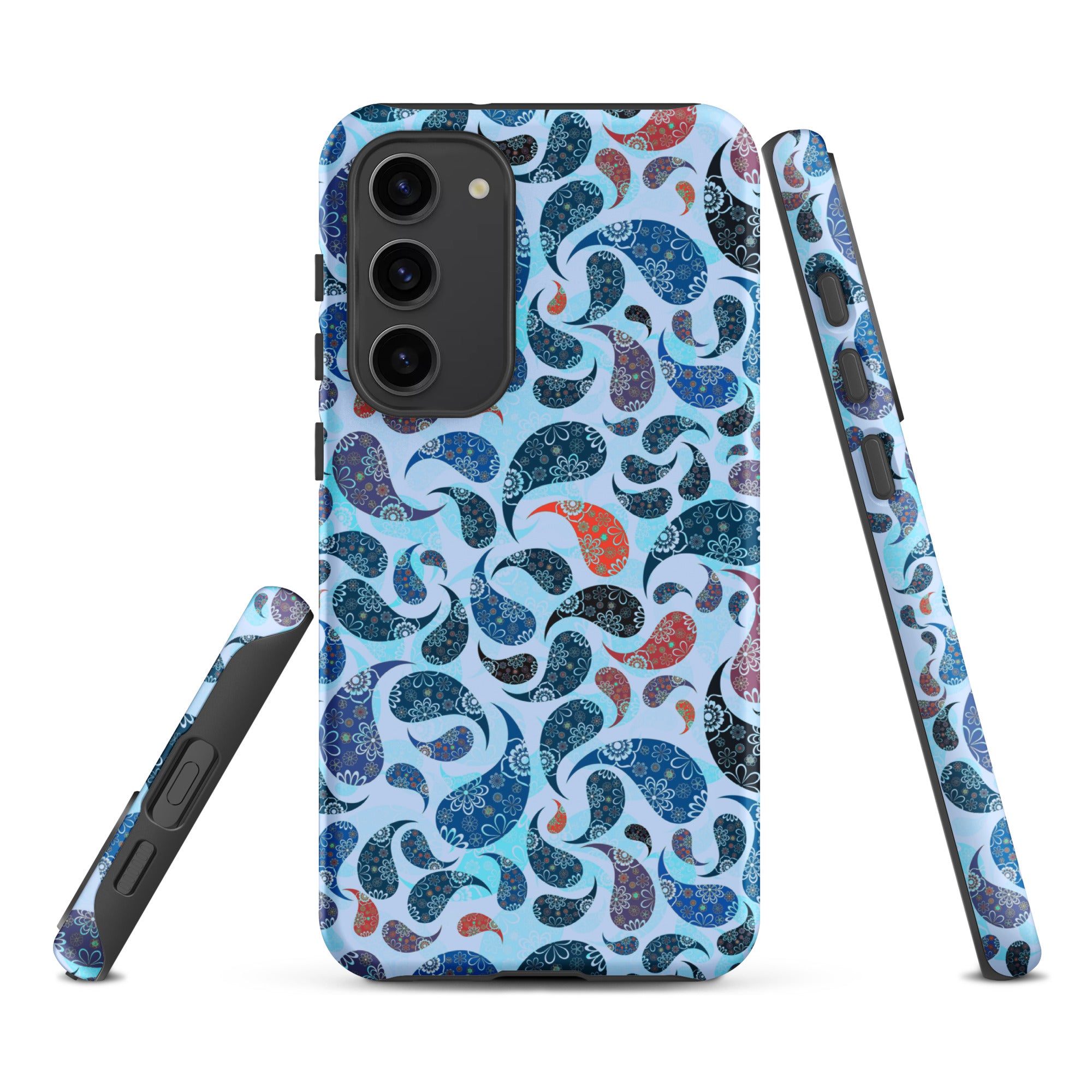 Tough case for Samsung® Paisley Blue