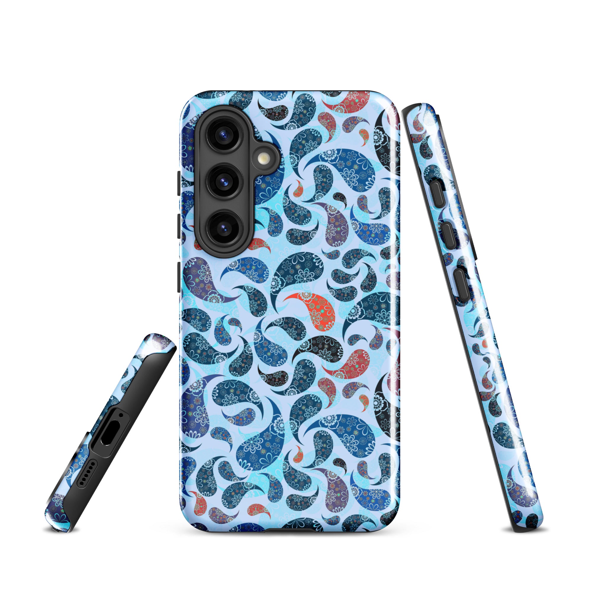Tough case for Samsung® Paisley Blue