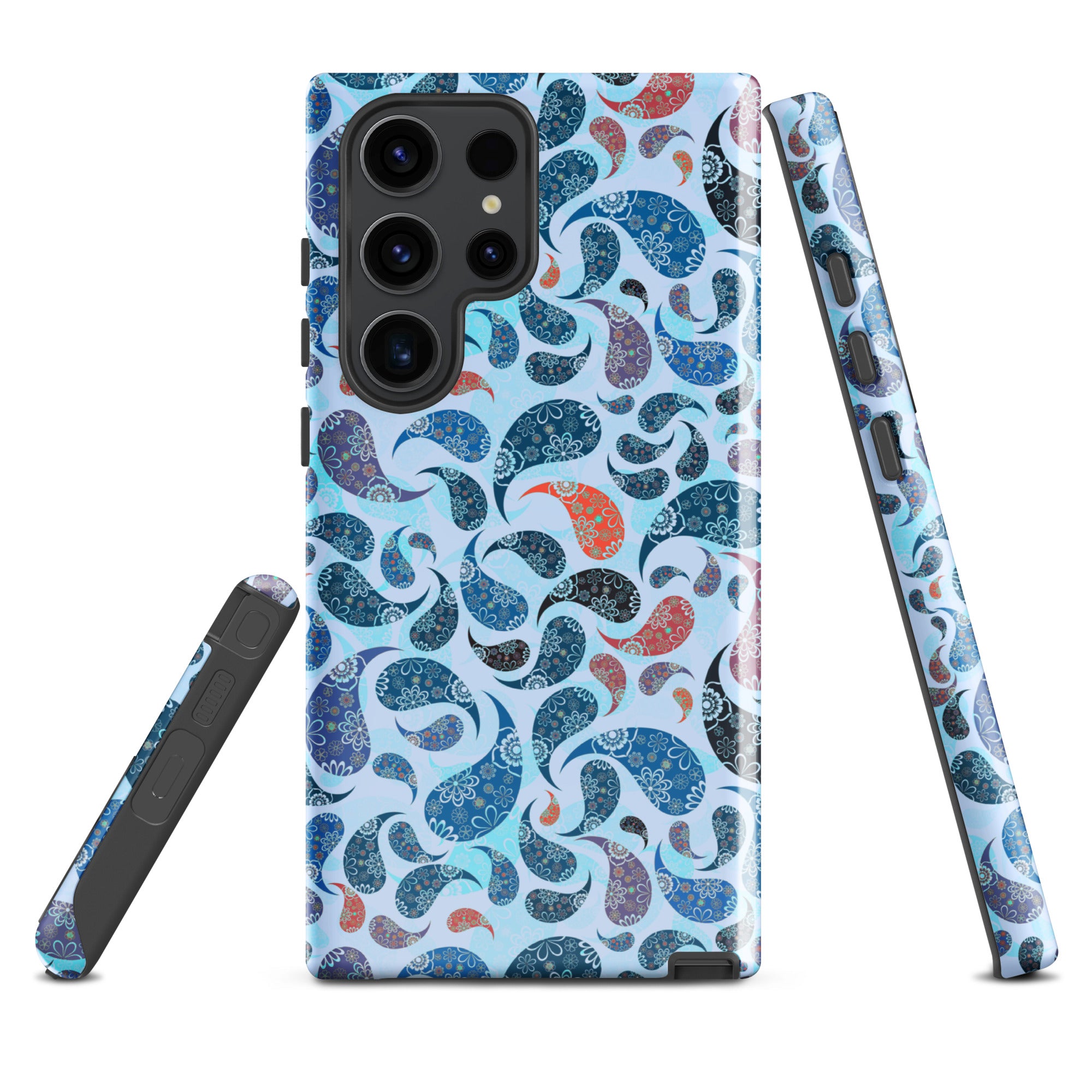 Tough case for Samsung® Paisley Blue