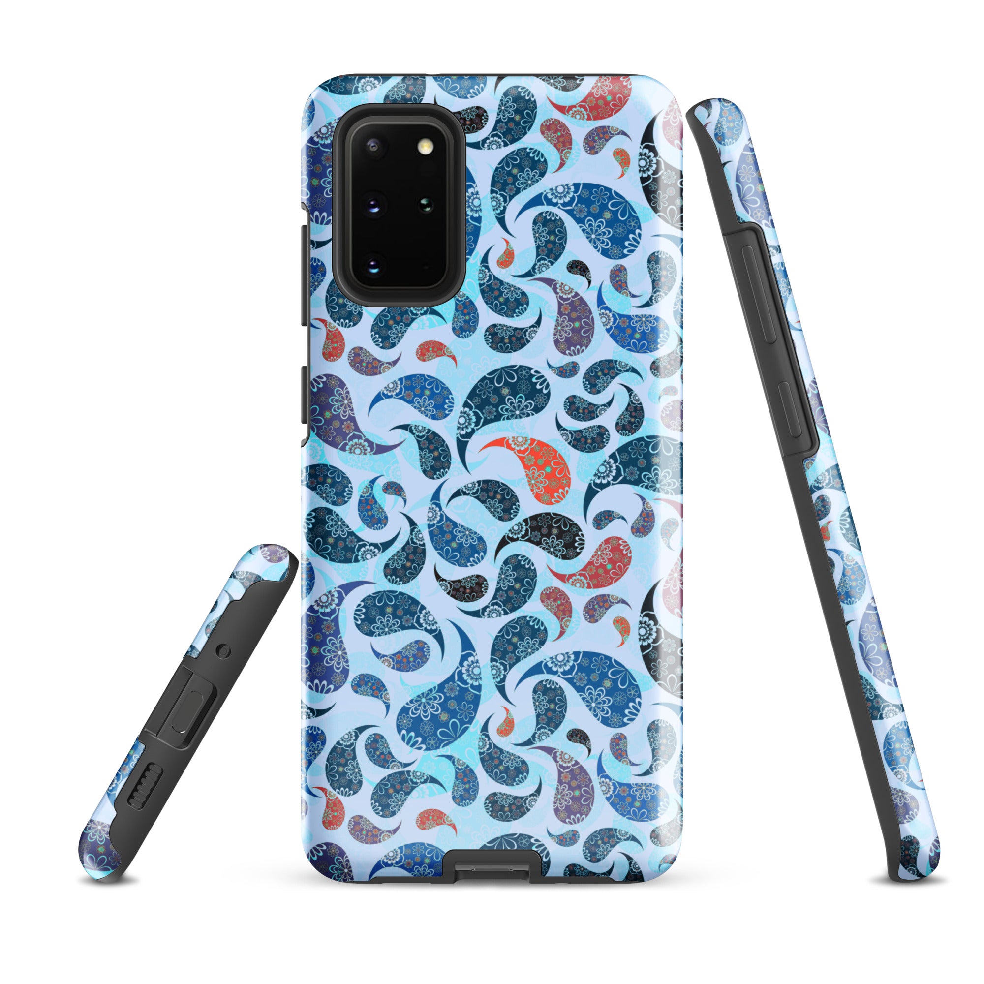 Tough case for Samsung® Paisley Blue