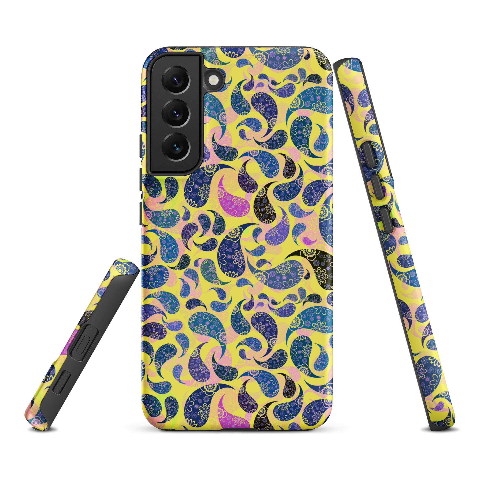 Tough case for Samsung® Paisley Dark Yellow