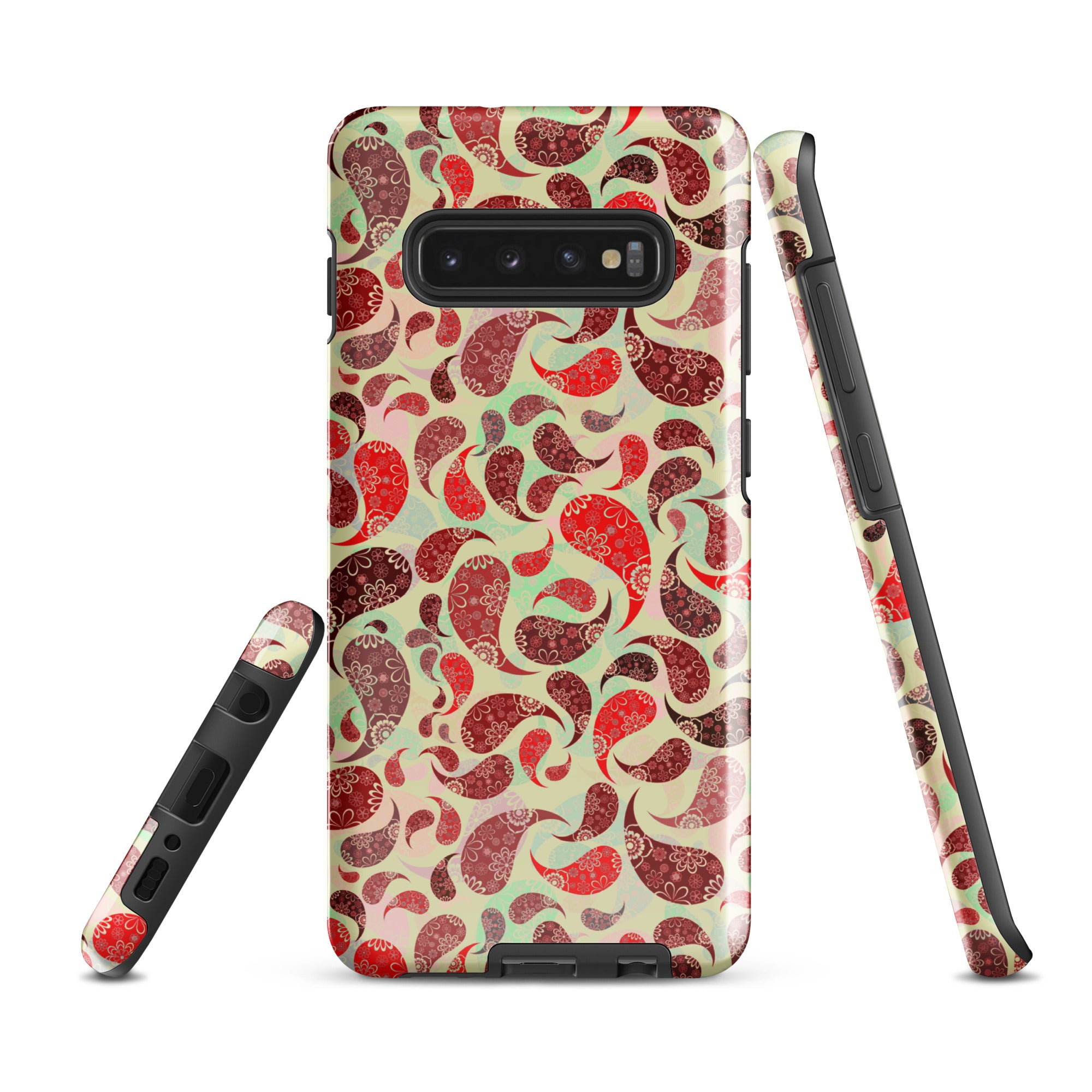 Tough case for Samsung® Paisley Red