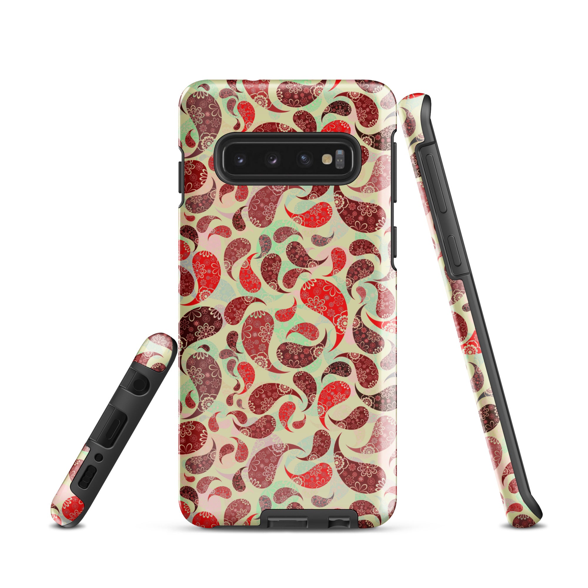 Tough case for Samsung® Paisley Red