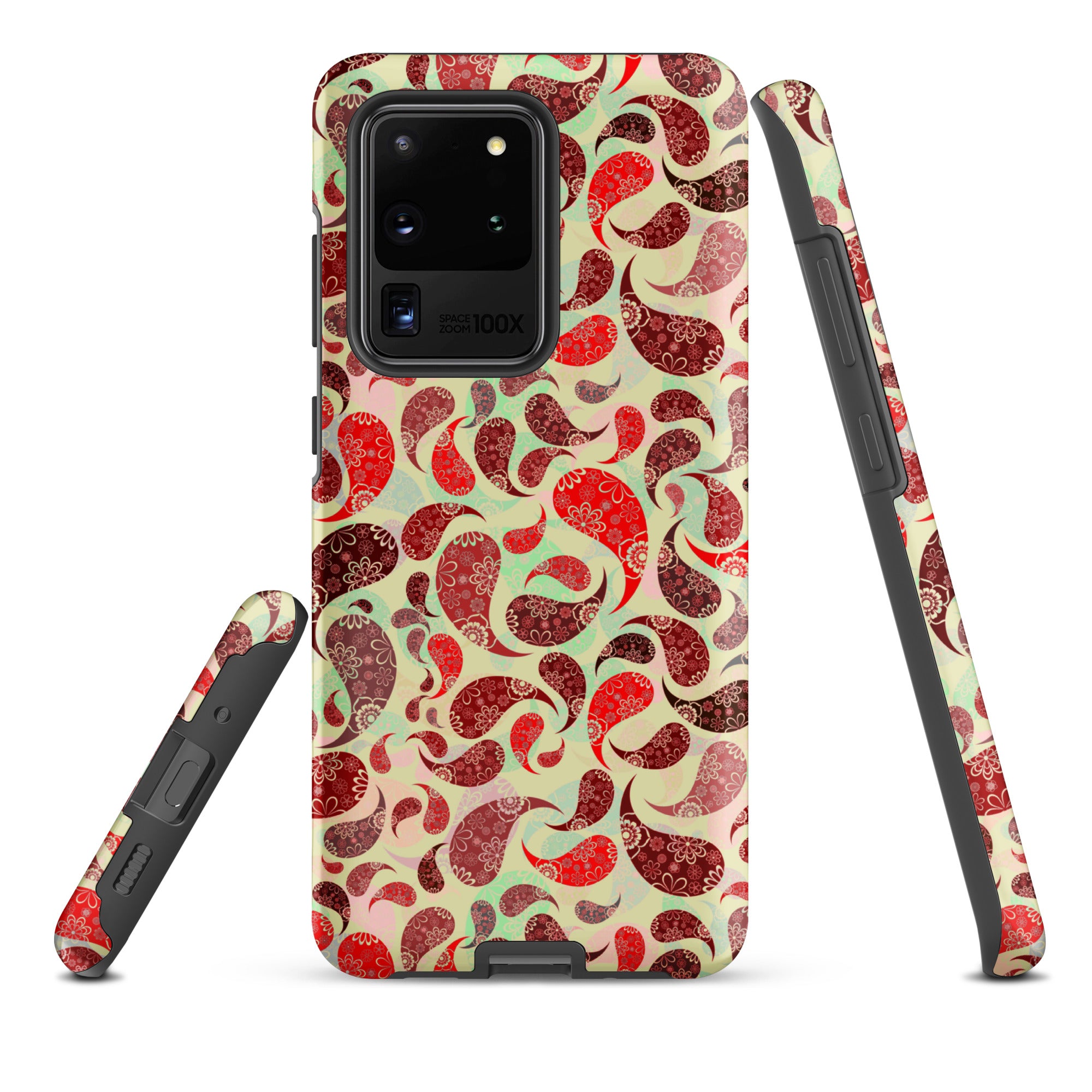 Tough case for Samsung® Paisley Red