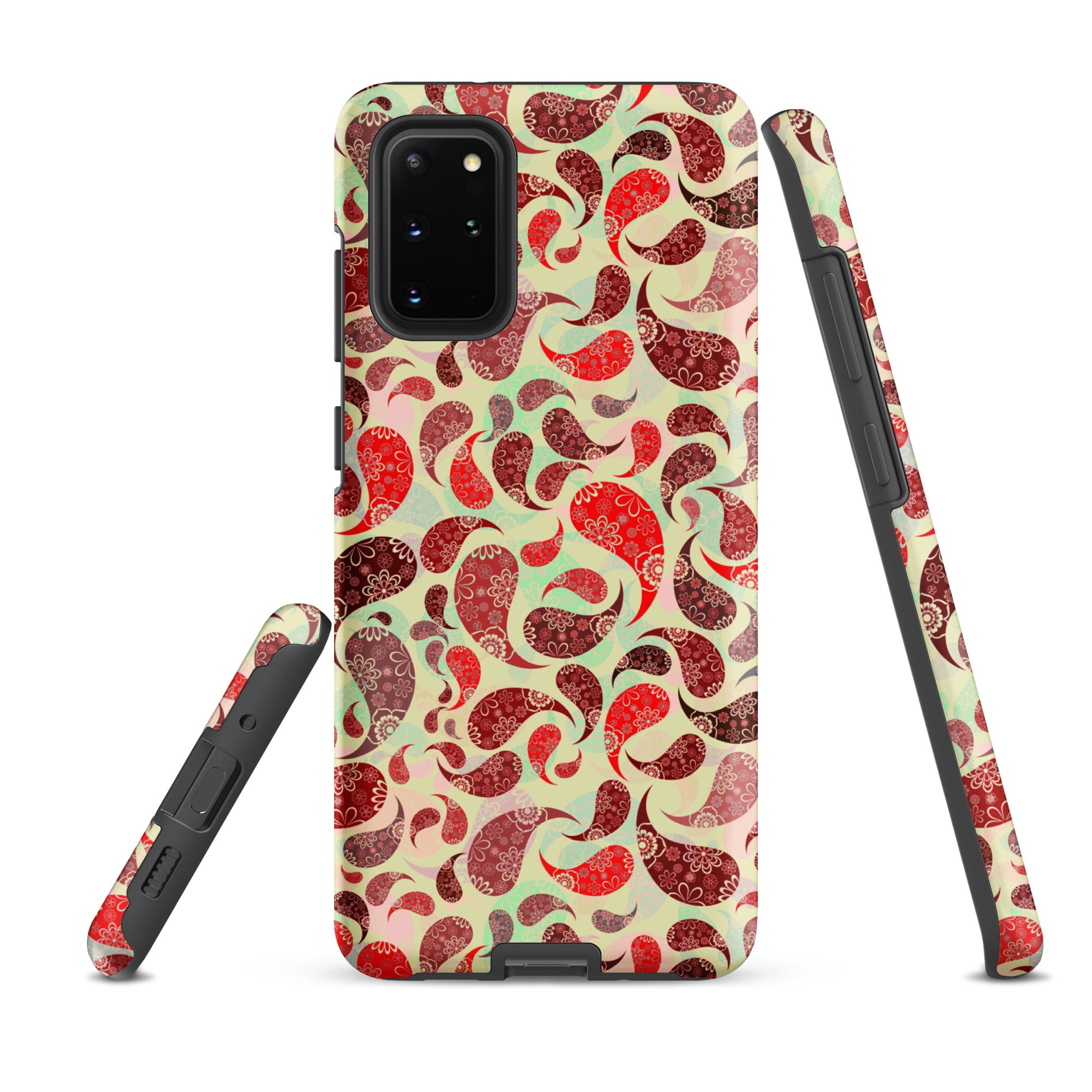 Tough case for Samsung® Paisley Red