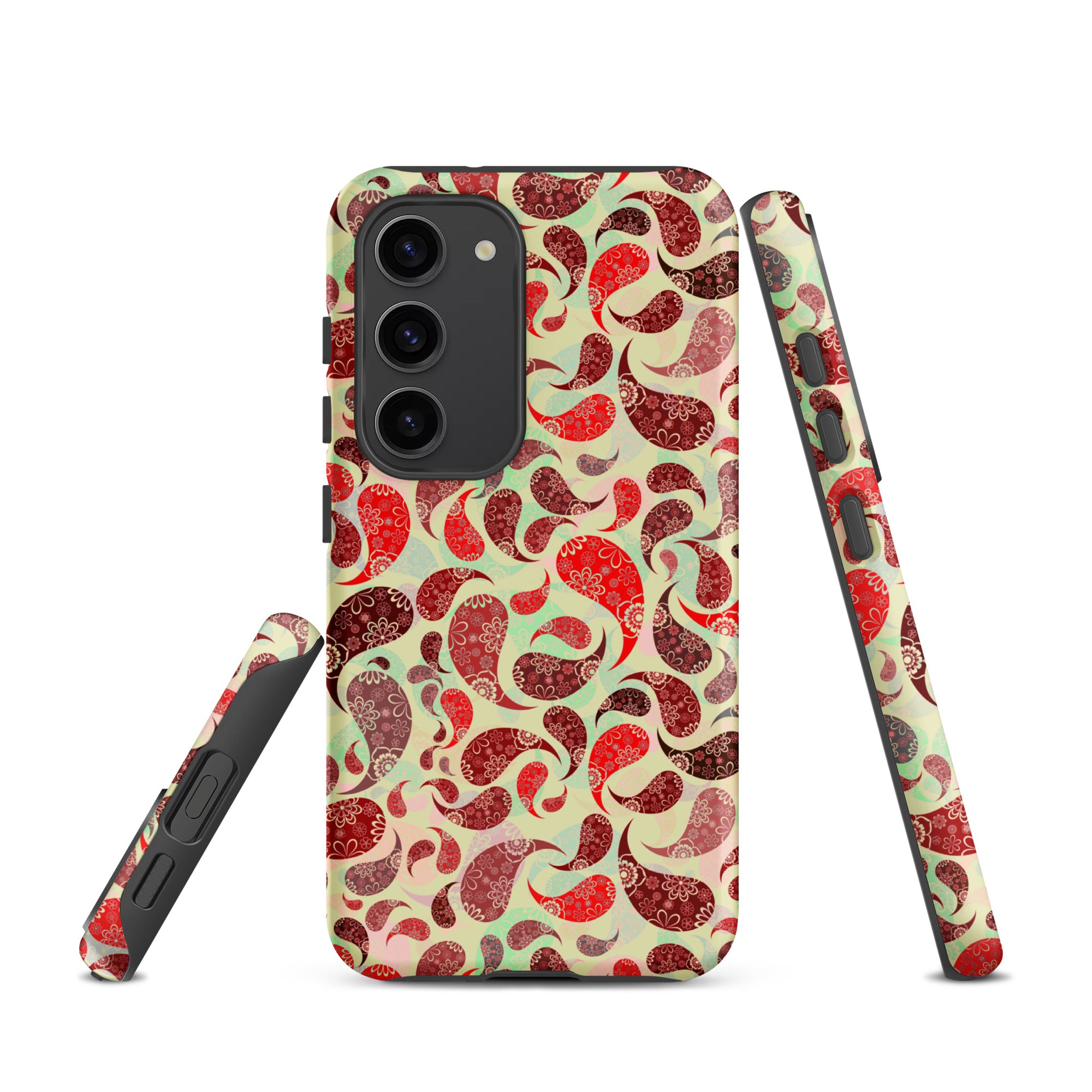 Tough case for Samsung® Paisley Red