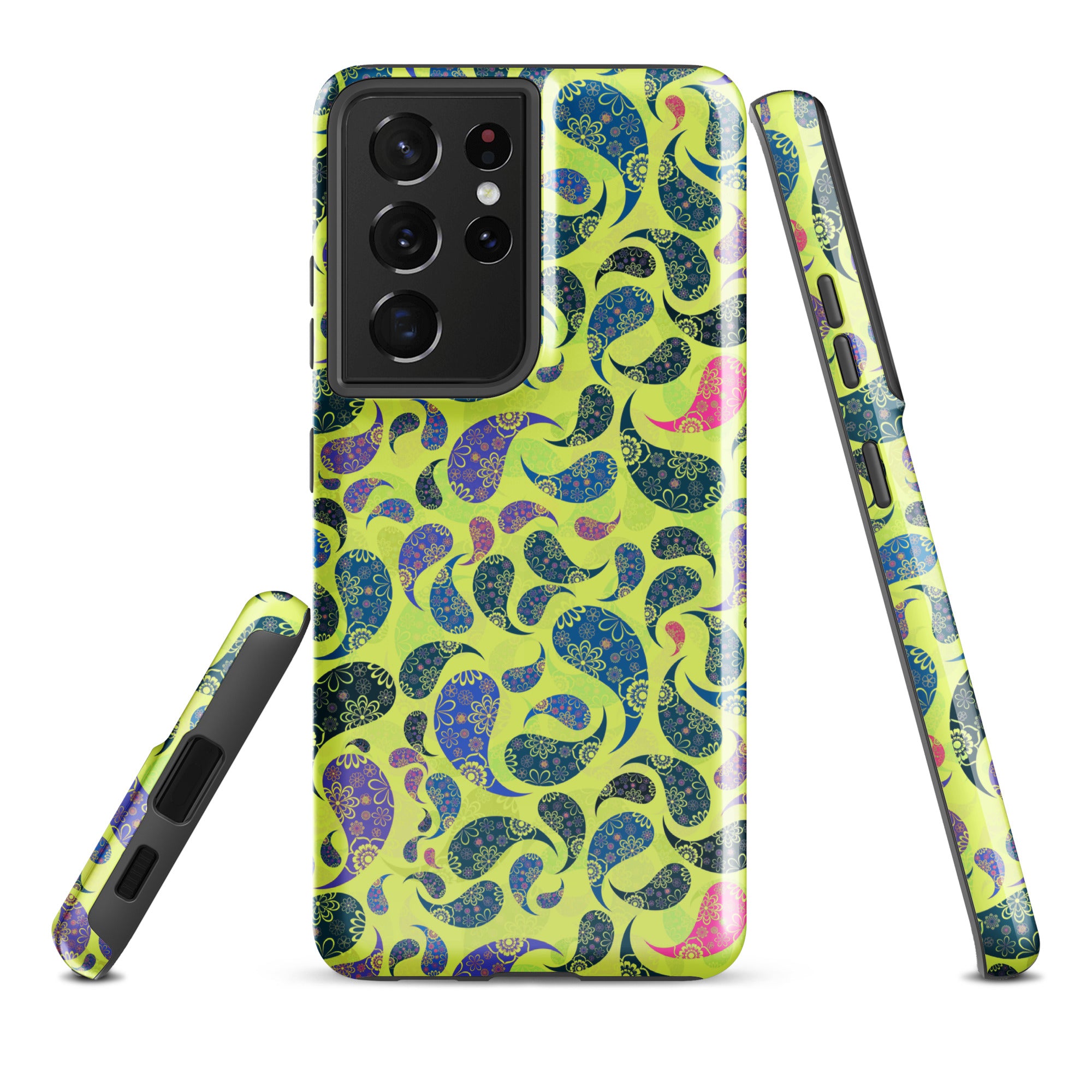 Tough case for Samsung® Paisley Yellow