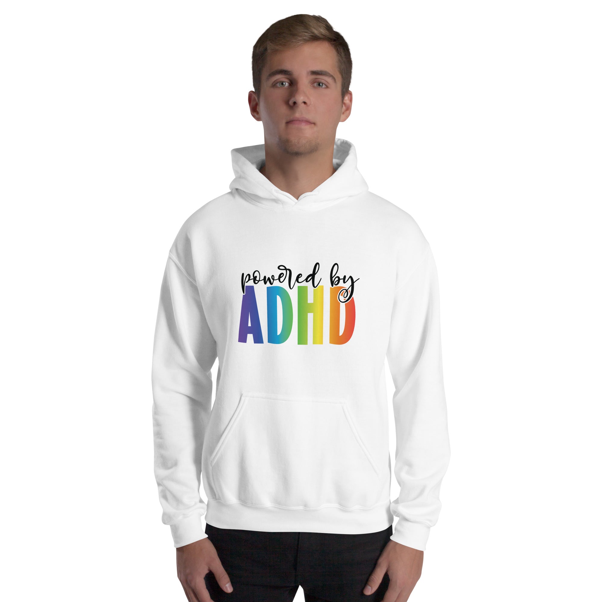 Unisex Hoodie ADHD Powered By ADHD