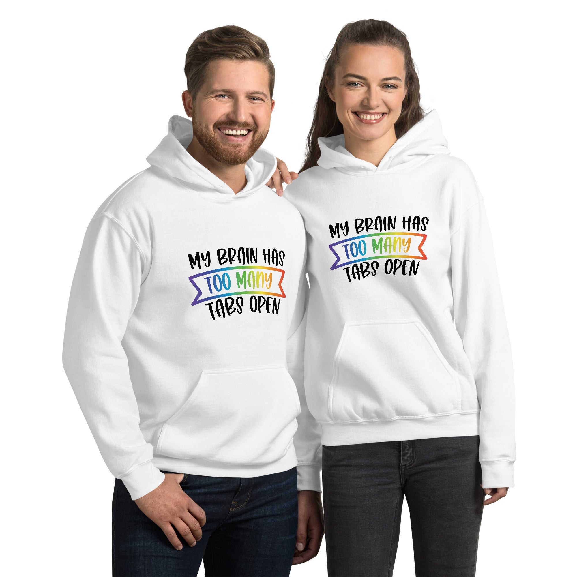 Unisex Hoodie ADHD Too Many Tabs
