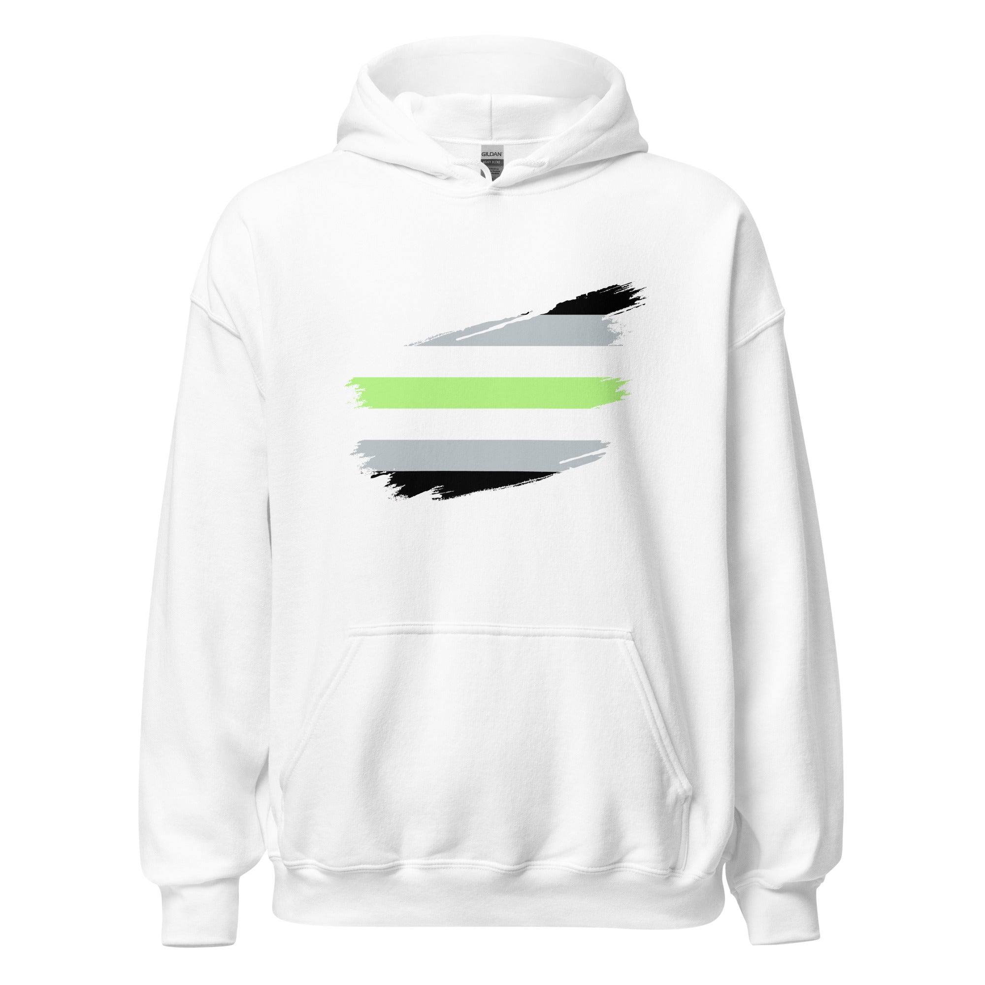 Unisex Hoodie Agender Grunge Flag