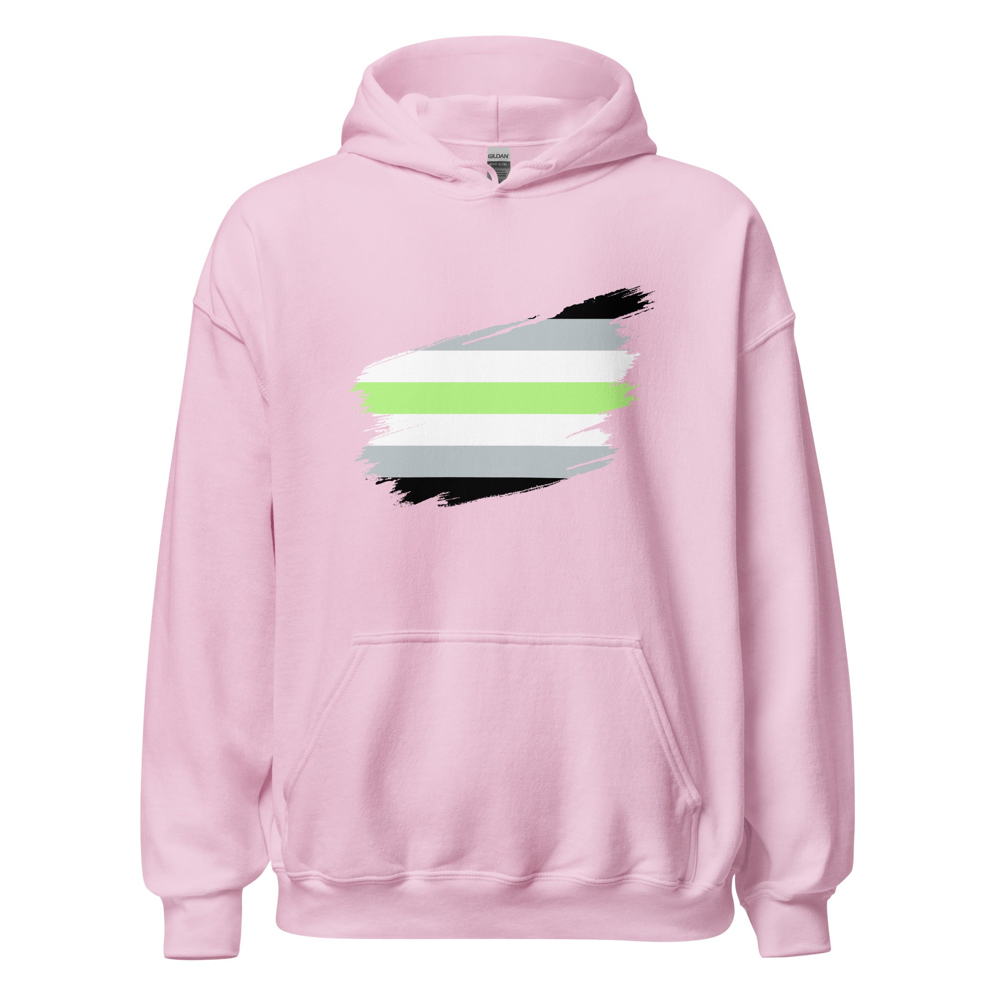 Unisex Hoodie Agender Grunge Flag