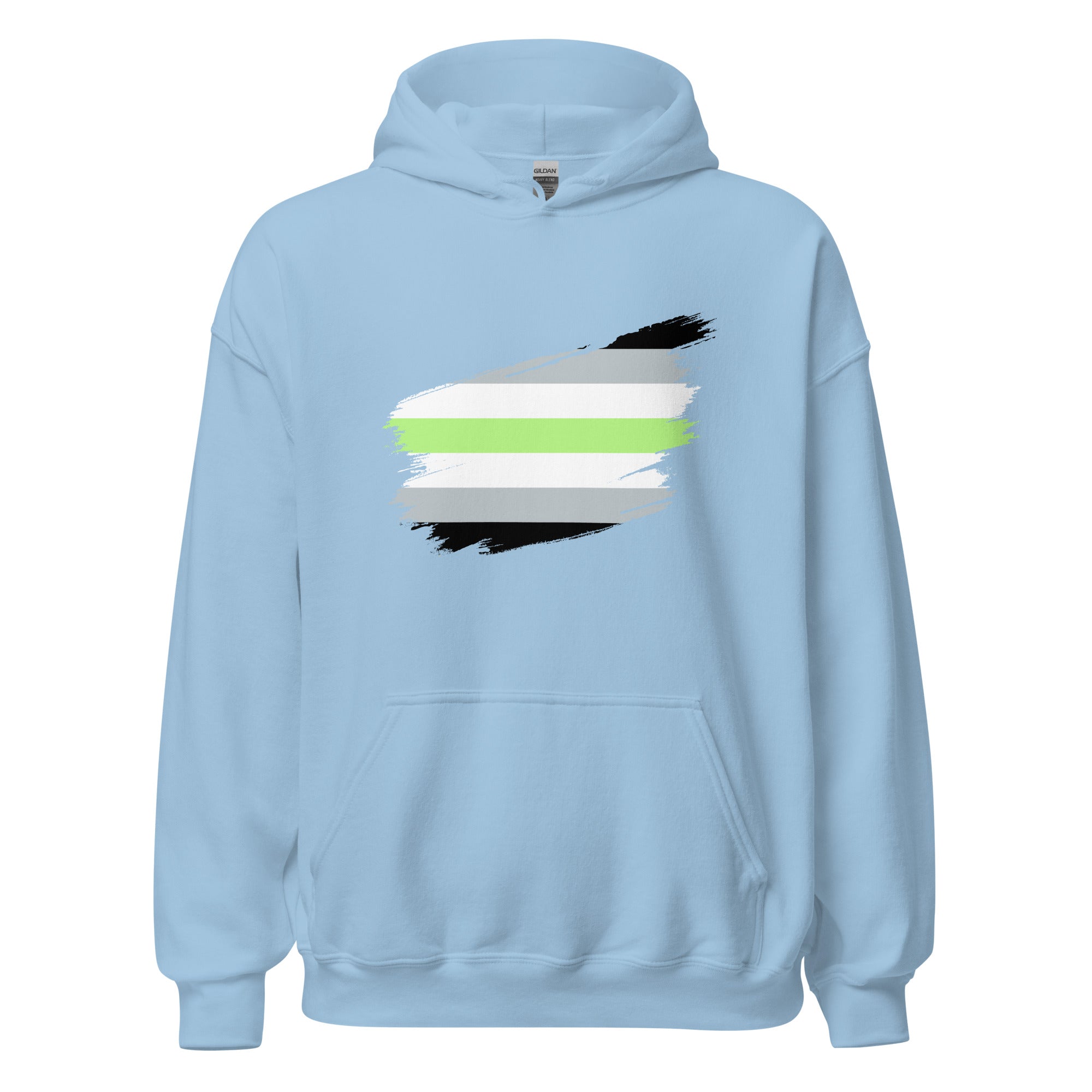 Unisex Hoodie Agender Grunge Flag