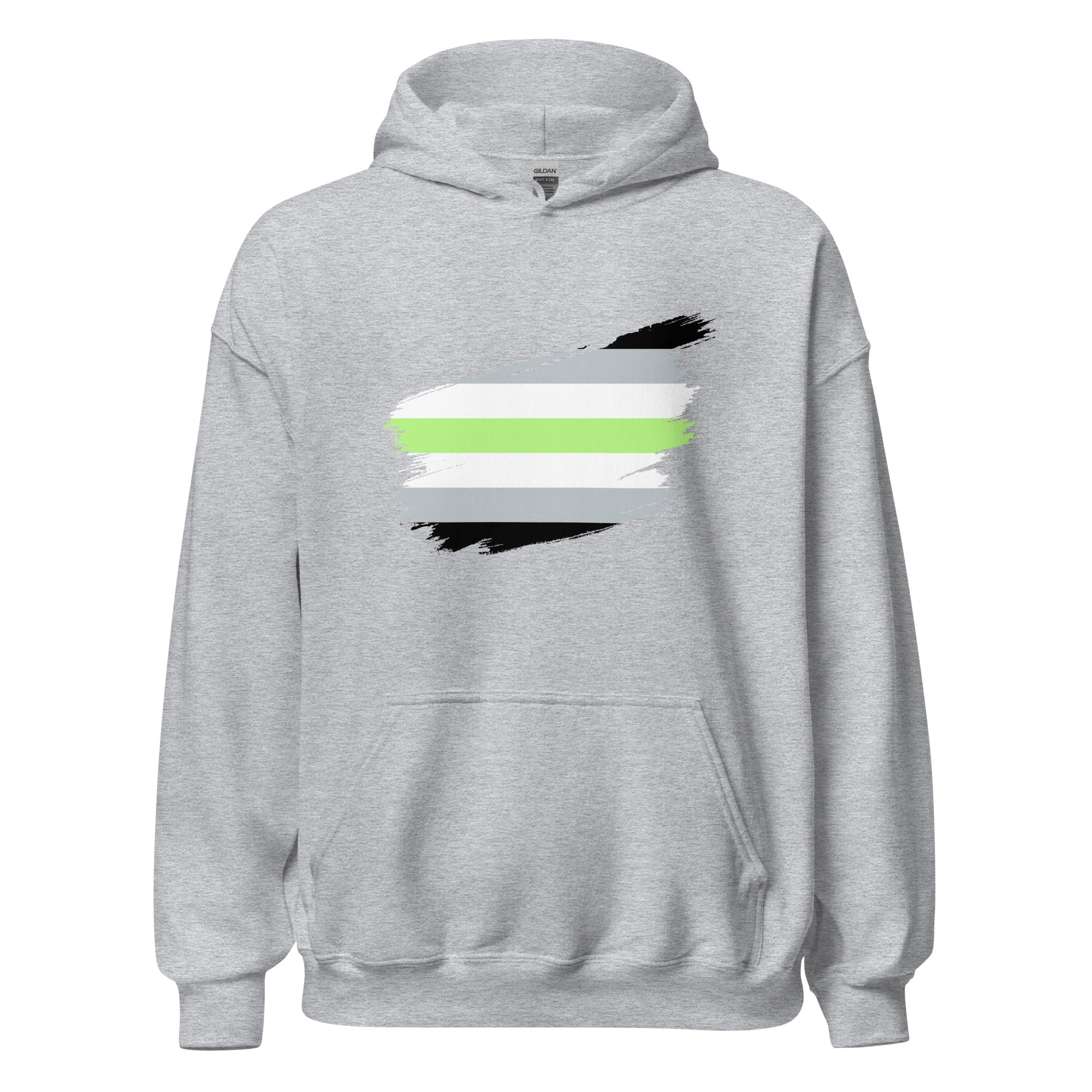 Unisex Hoodie Agender Grunge Flag