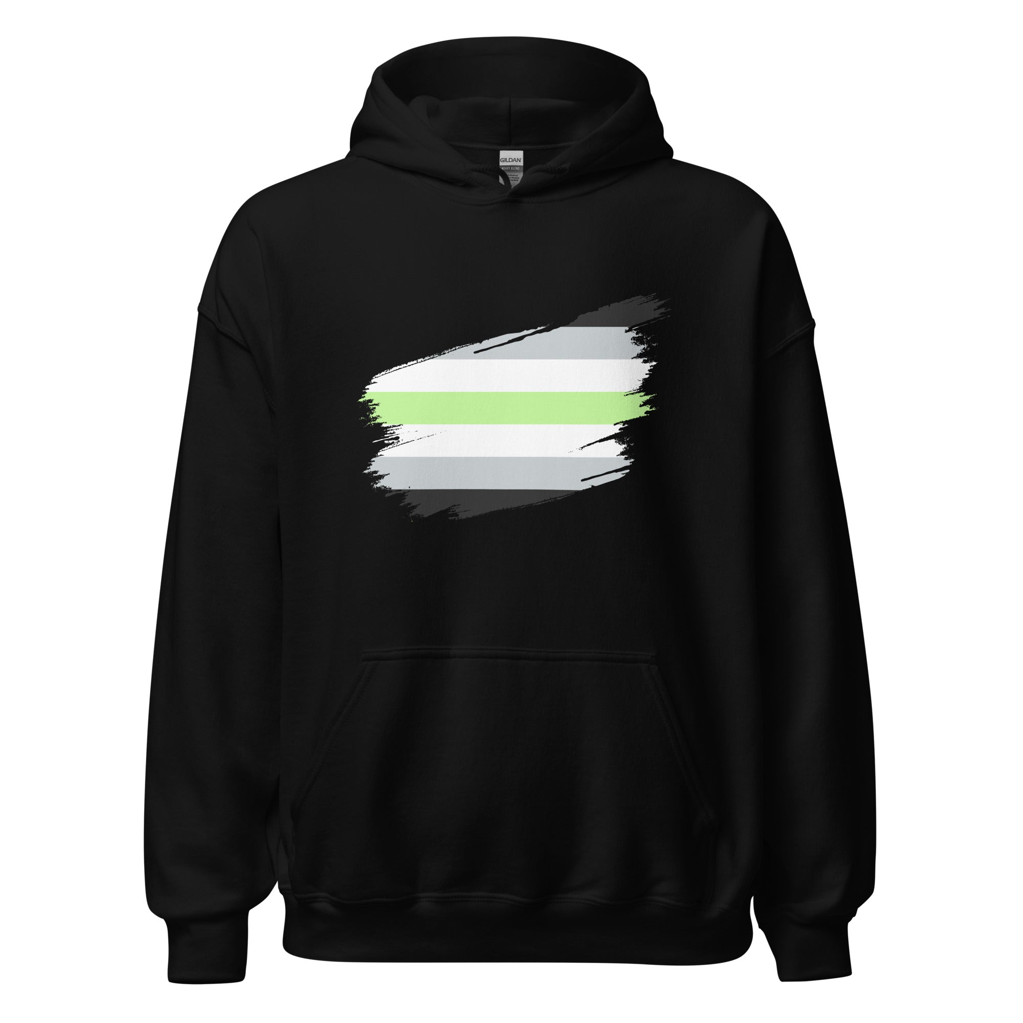 Unisex Hoodie Agender Grunge Flag