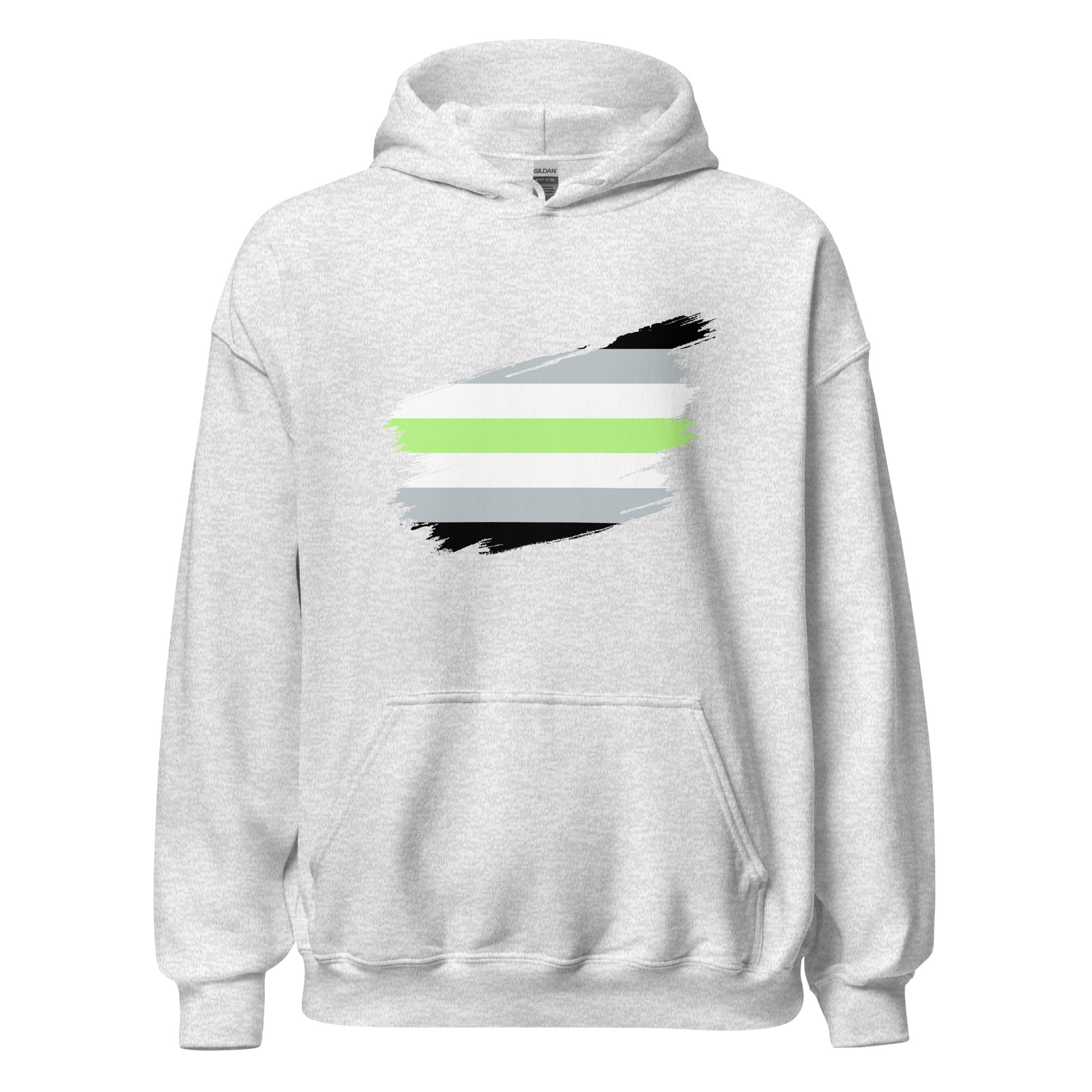 Unisex Hoodie Agender Grunge Flag