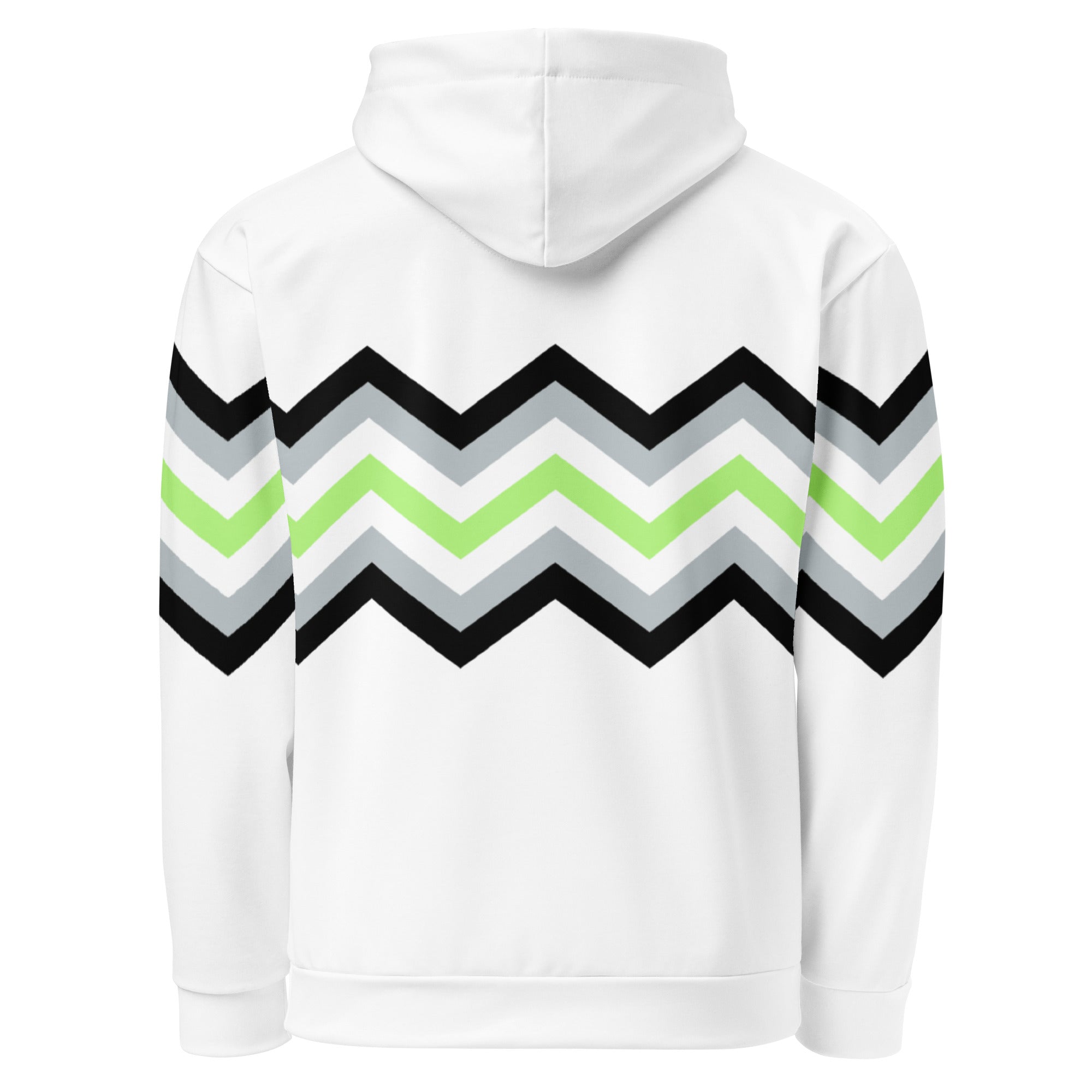 Unisex Hoodie Agender Zigzag Pattern