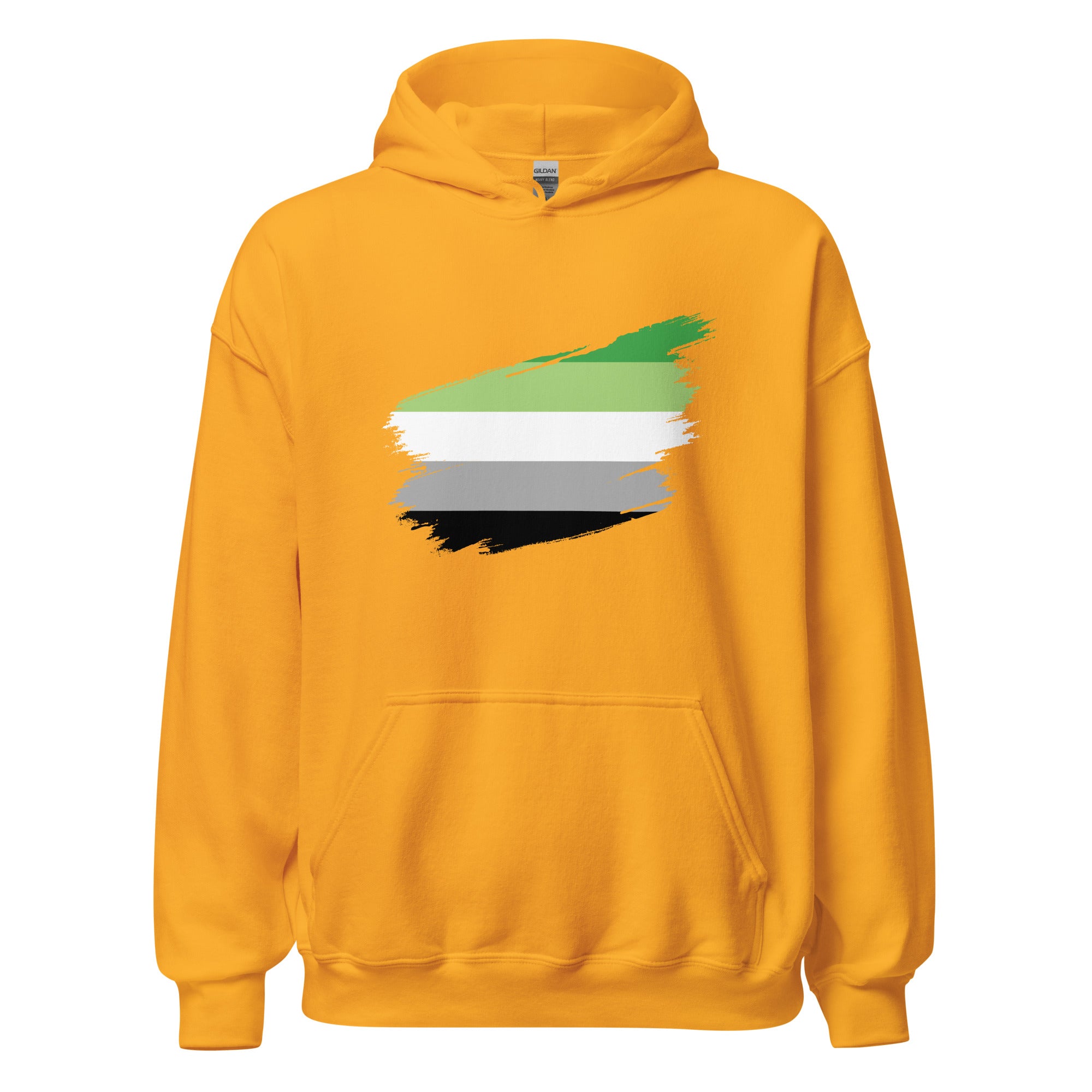 Unisex Hoodie Aromantic Grunge Flag