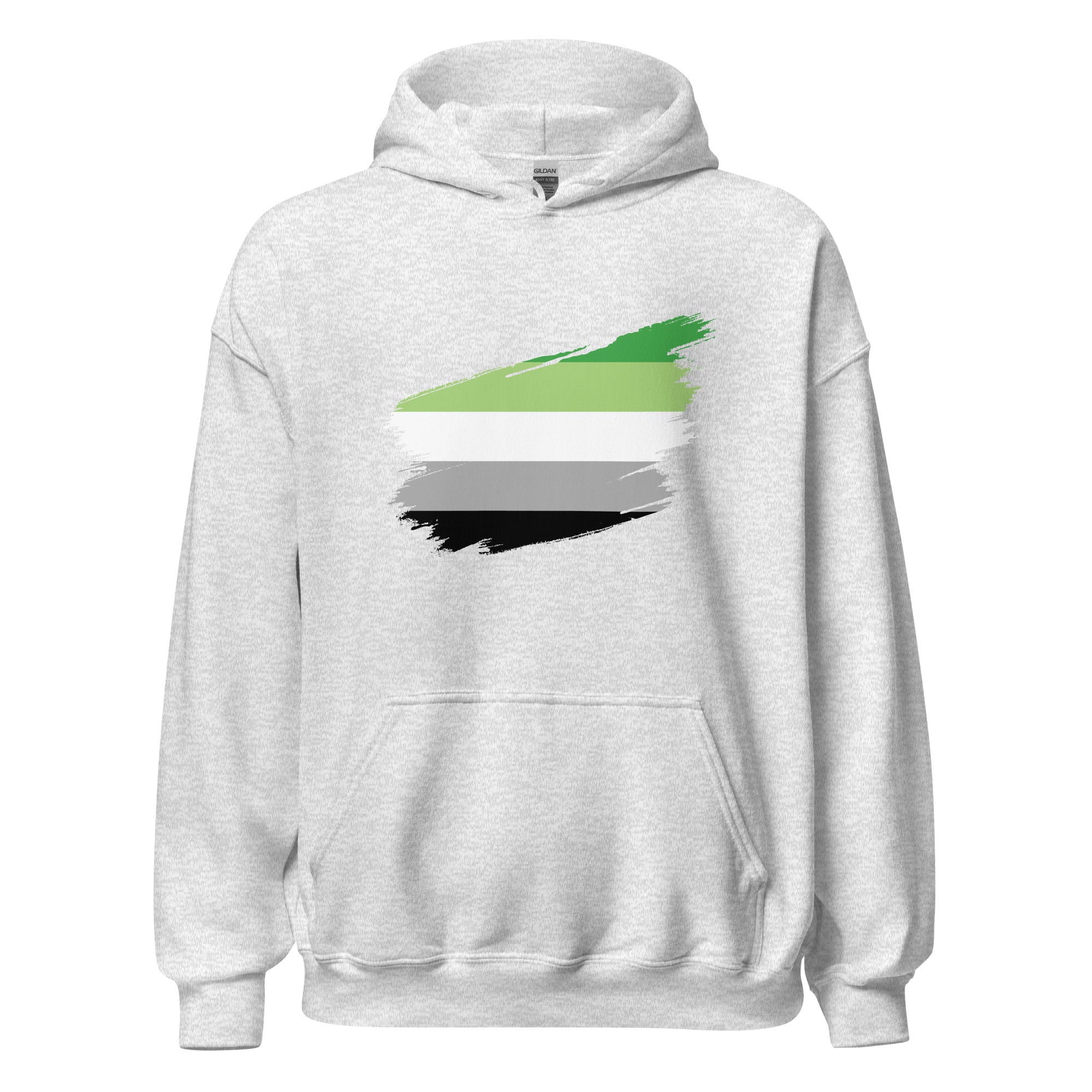 Unisex Hoodie Aromantic Grunge Flag