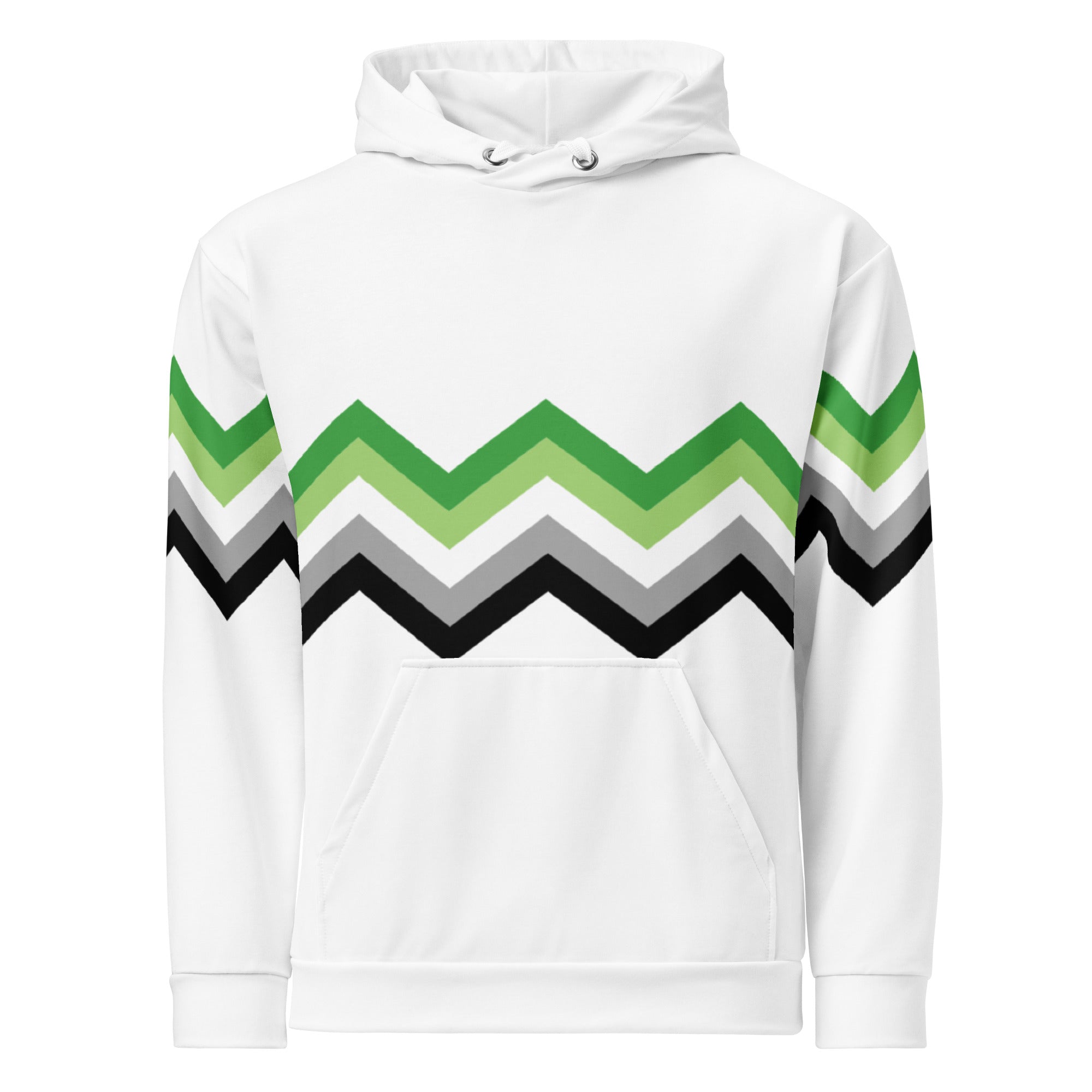 Unisex Hoodie Aromantic Zigzag Pattern