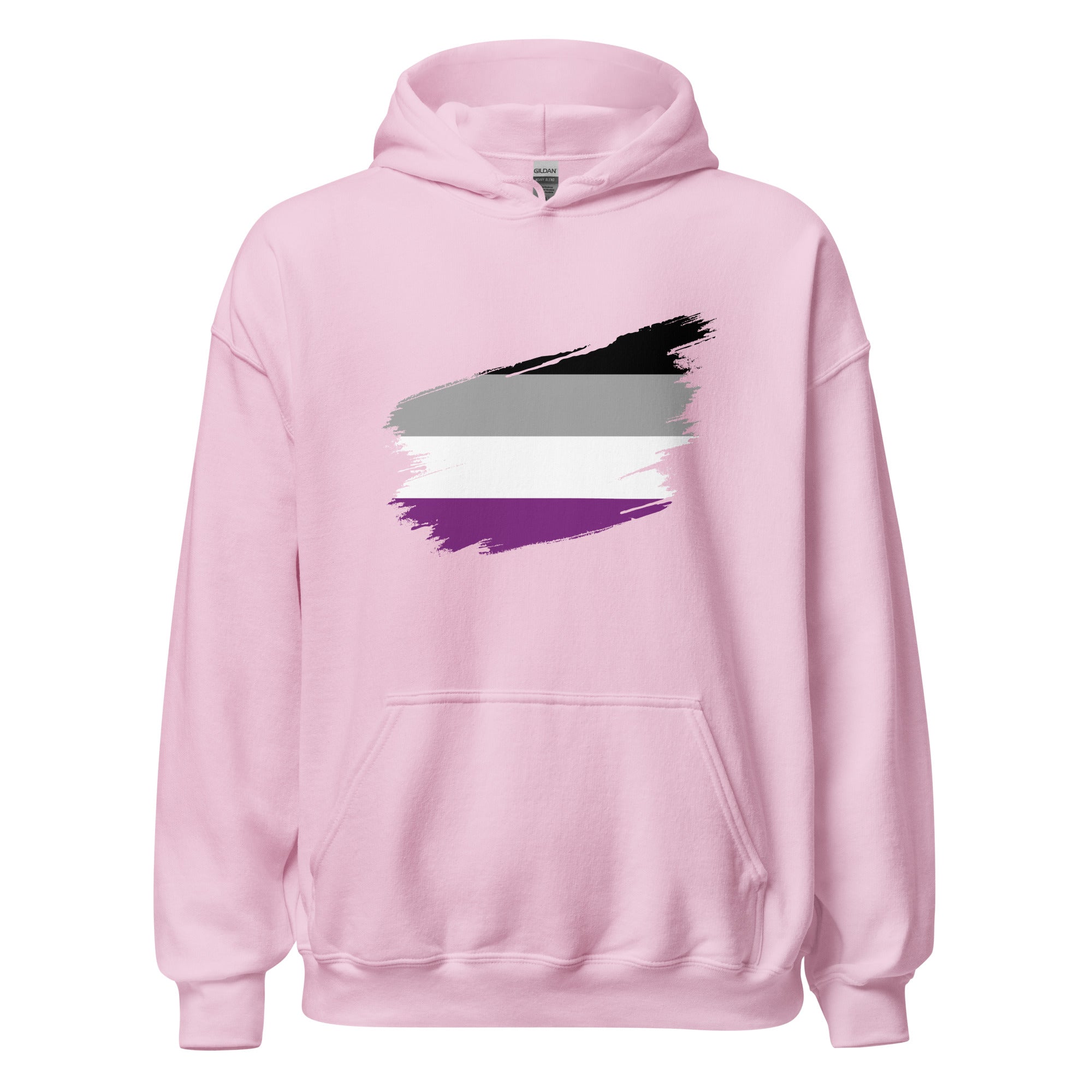 Unisex Hoodie Asexual Grunge Flag