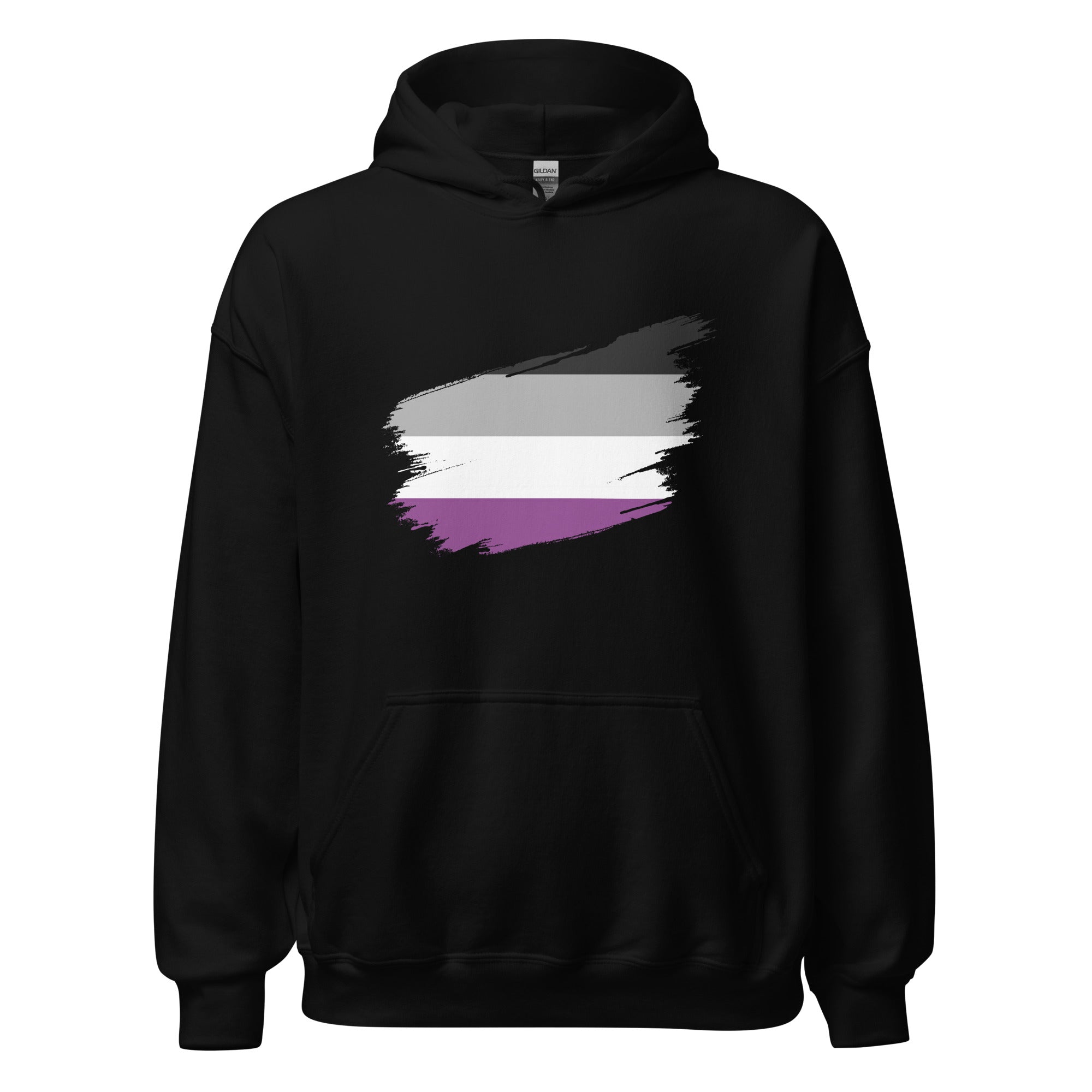 Unisex Hoodie Asexual Grunge Flag