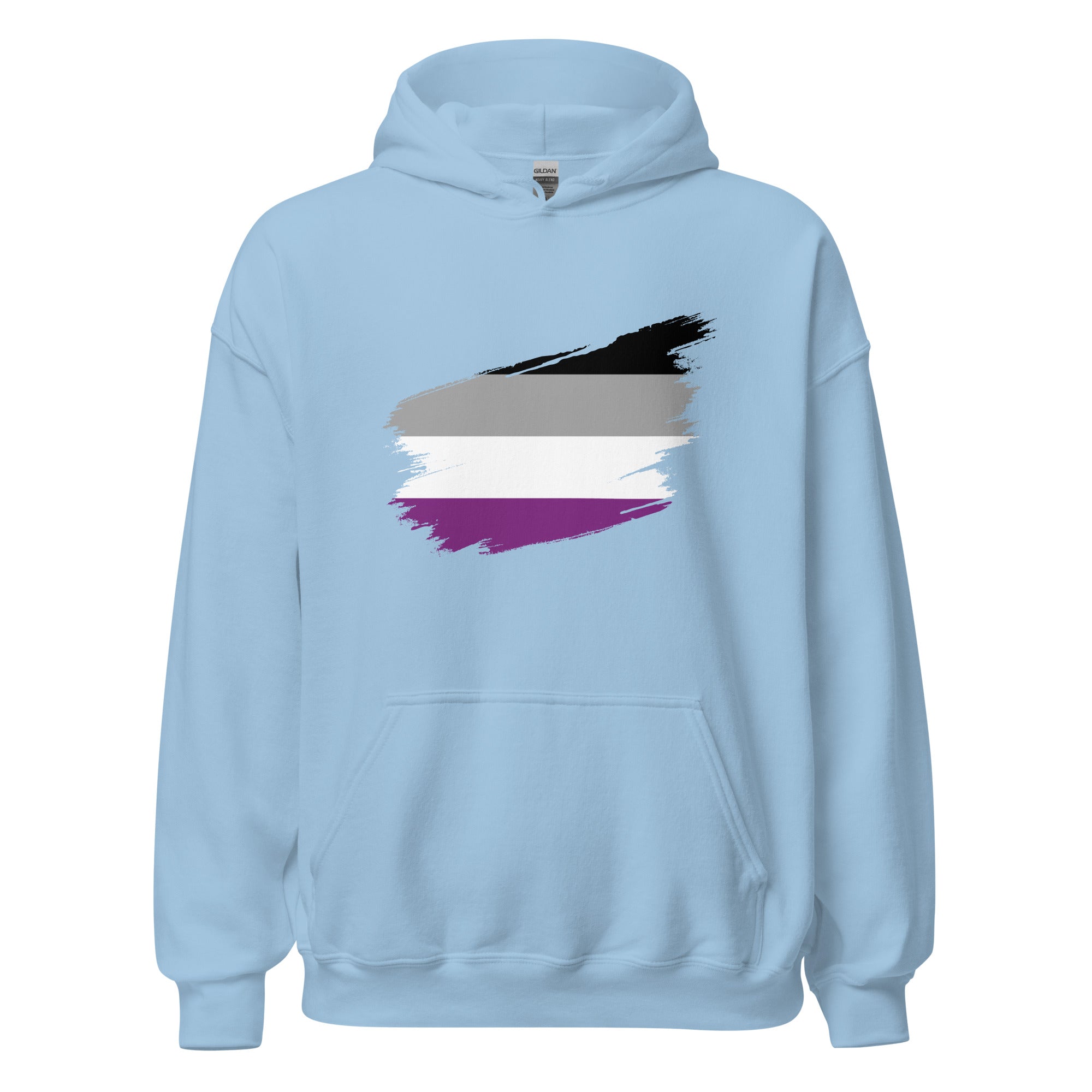 Unisex Hoodie Asexual Grunge Flag