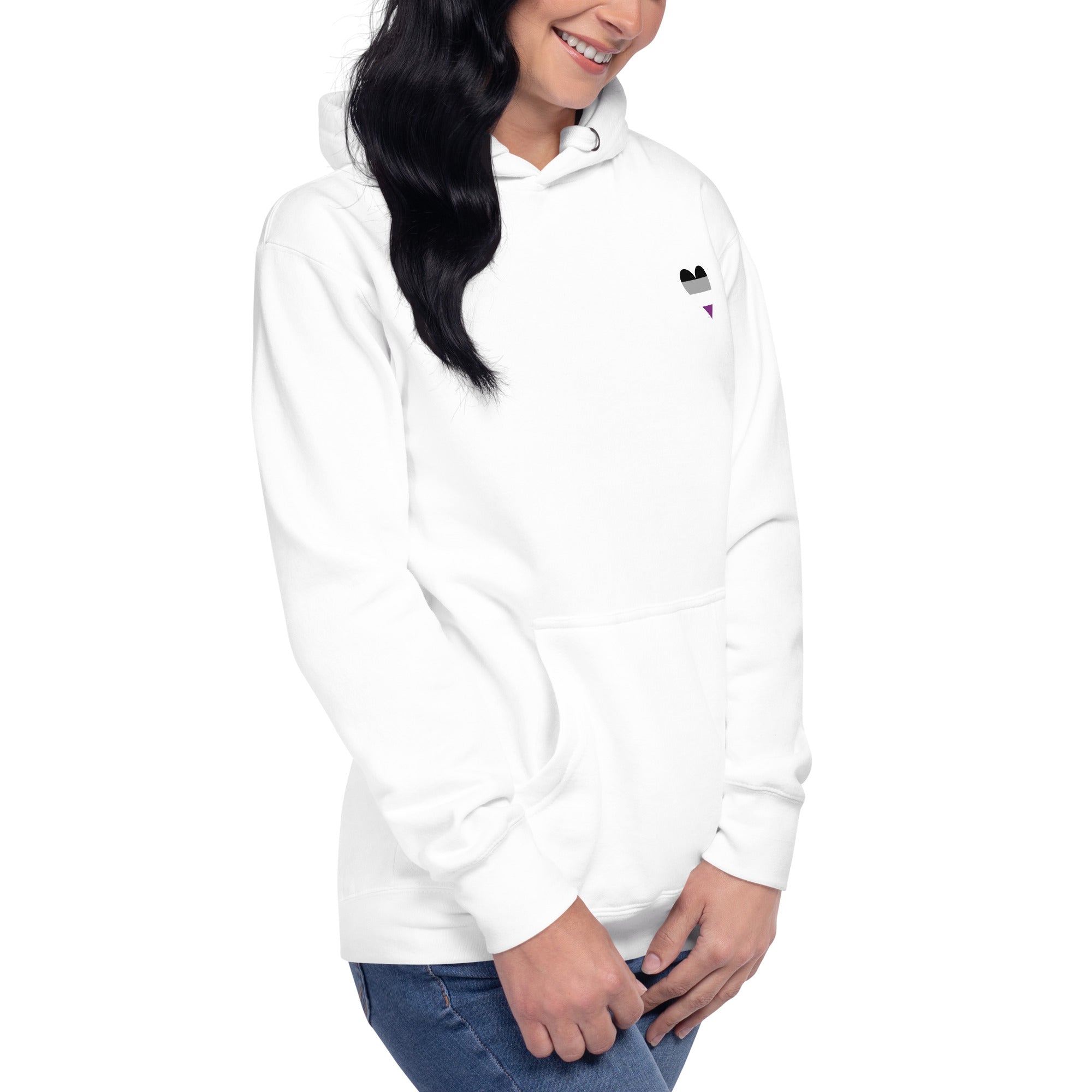 Unisex Hoodie Asexual Heart
