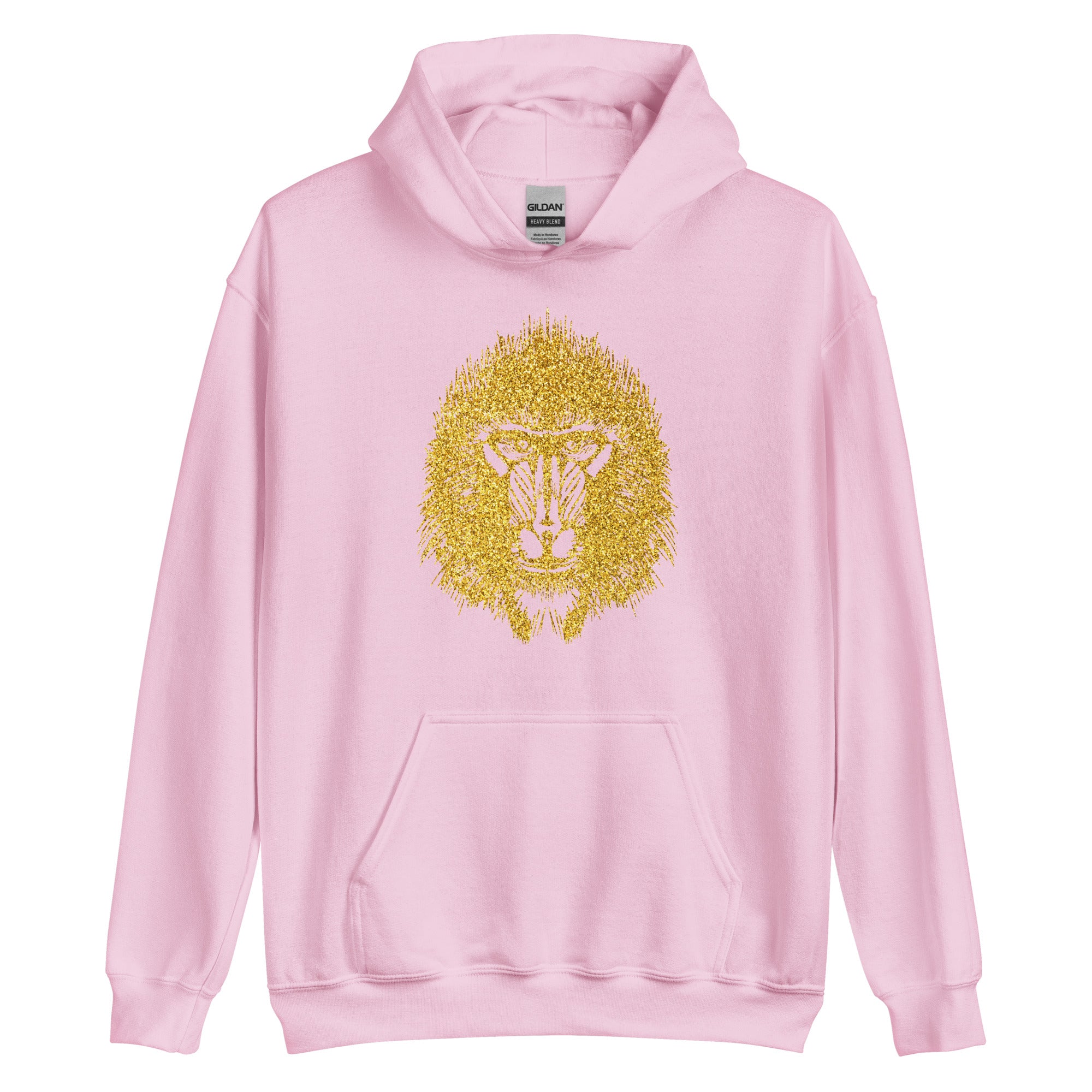 Unisex Hoodie Baboon Gold Print