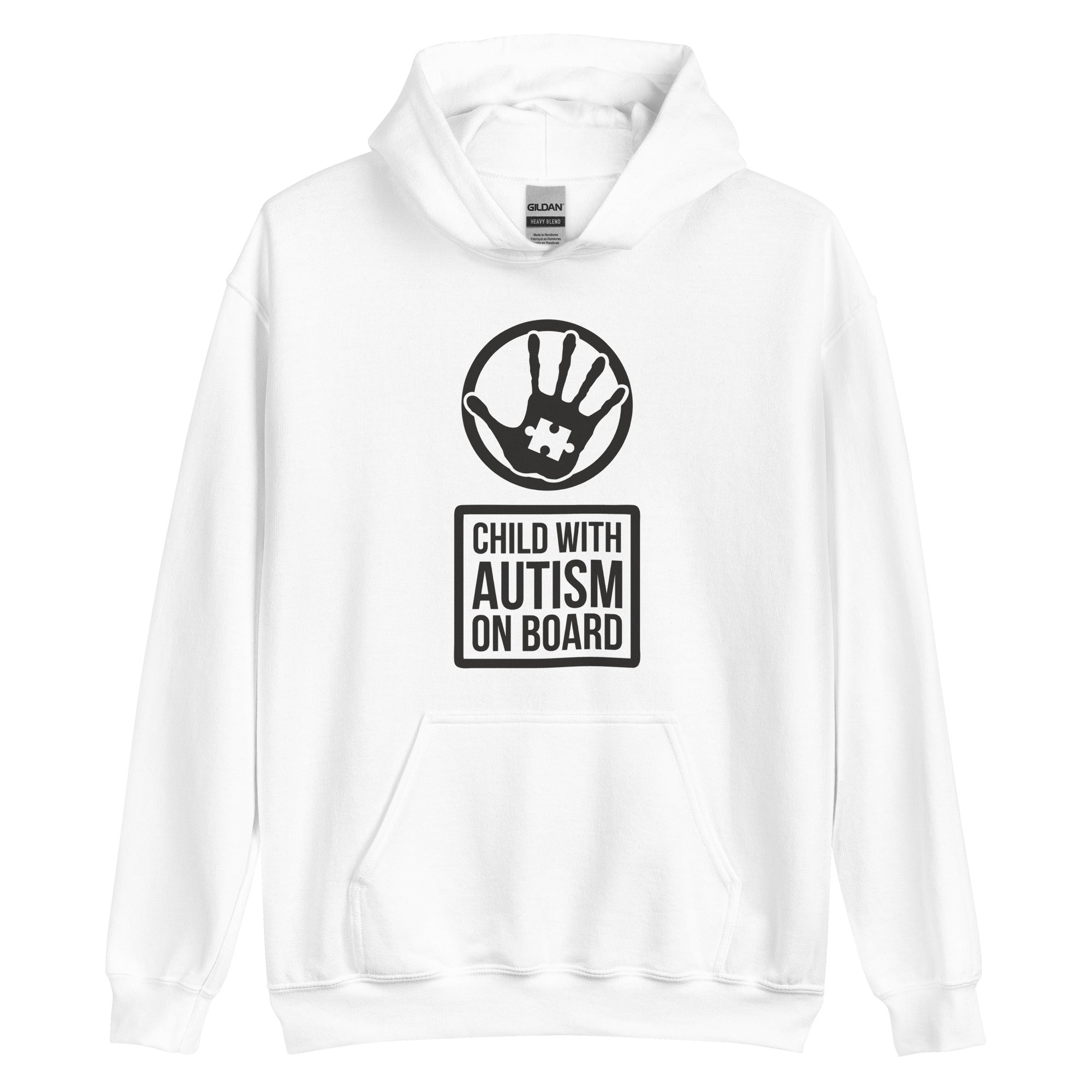 Unisex Hoodie Child with Autism on Board