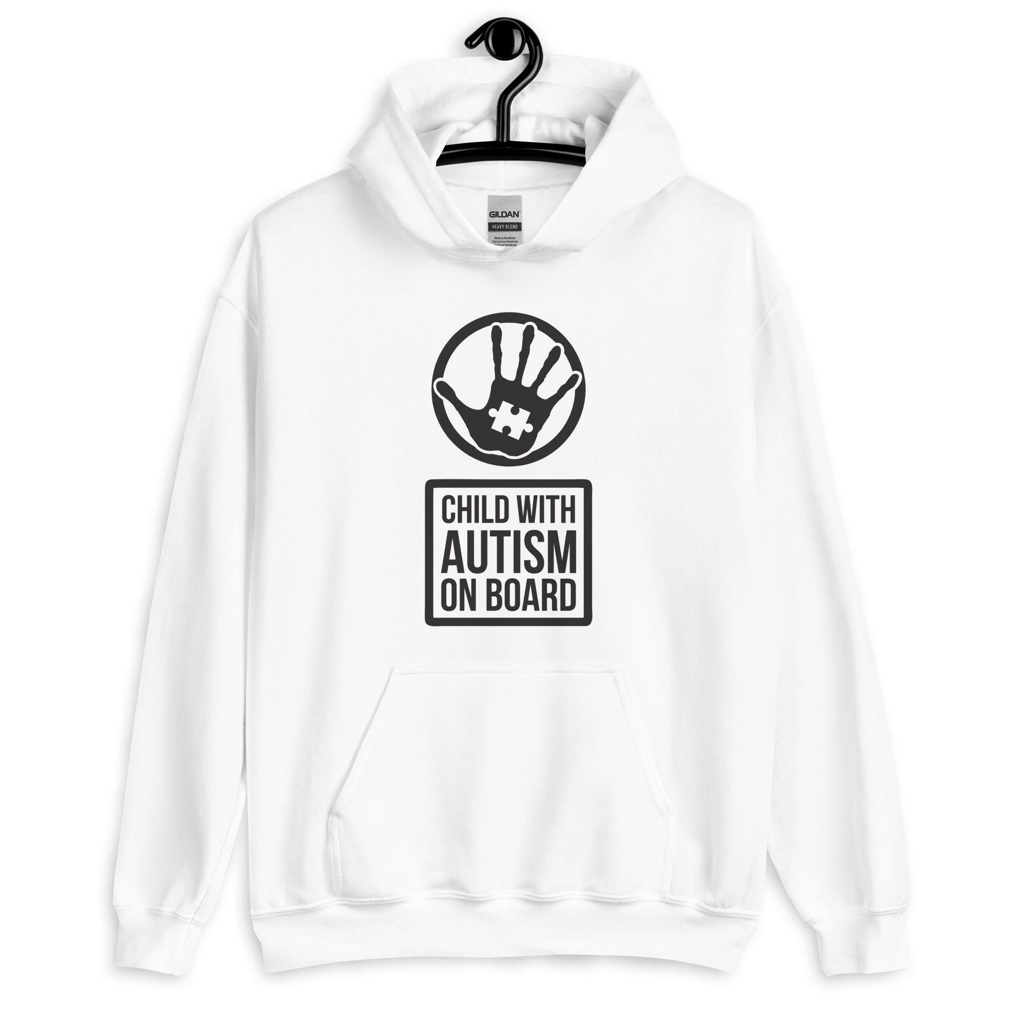 Unisex Hoodie Child with Autism on Board