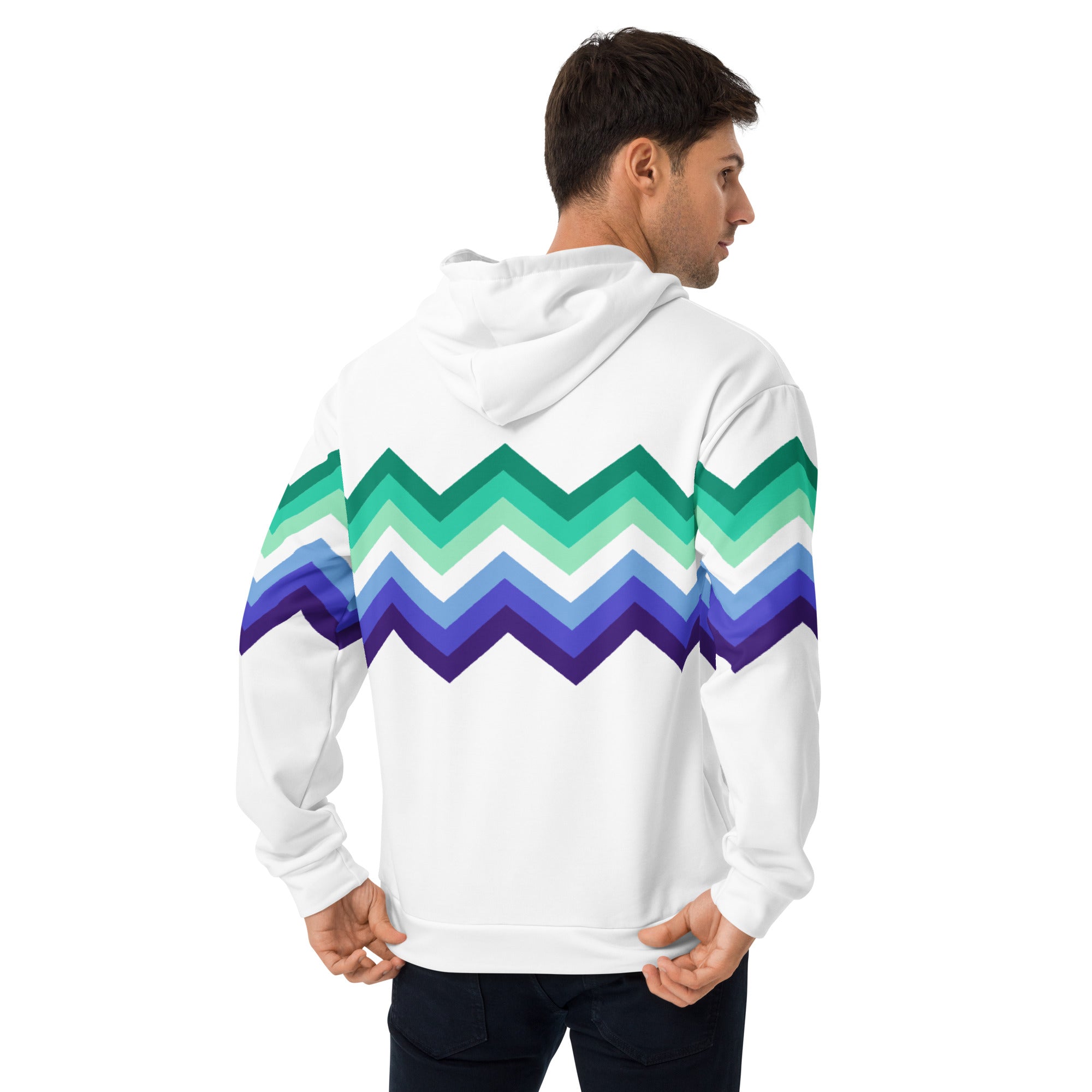 Unisex Hoodie Gaymen Zigzag Pattern