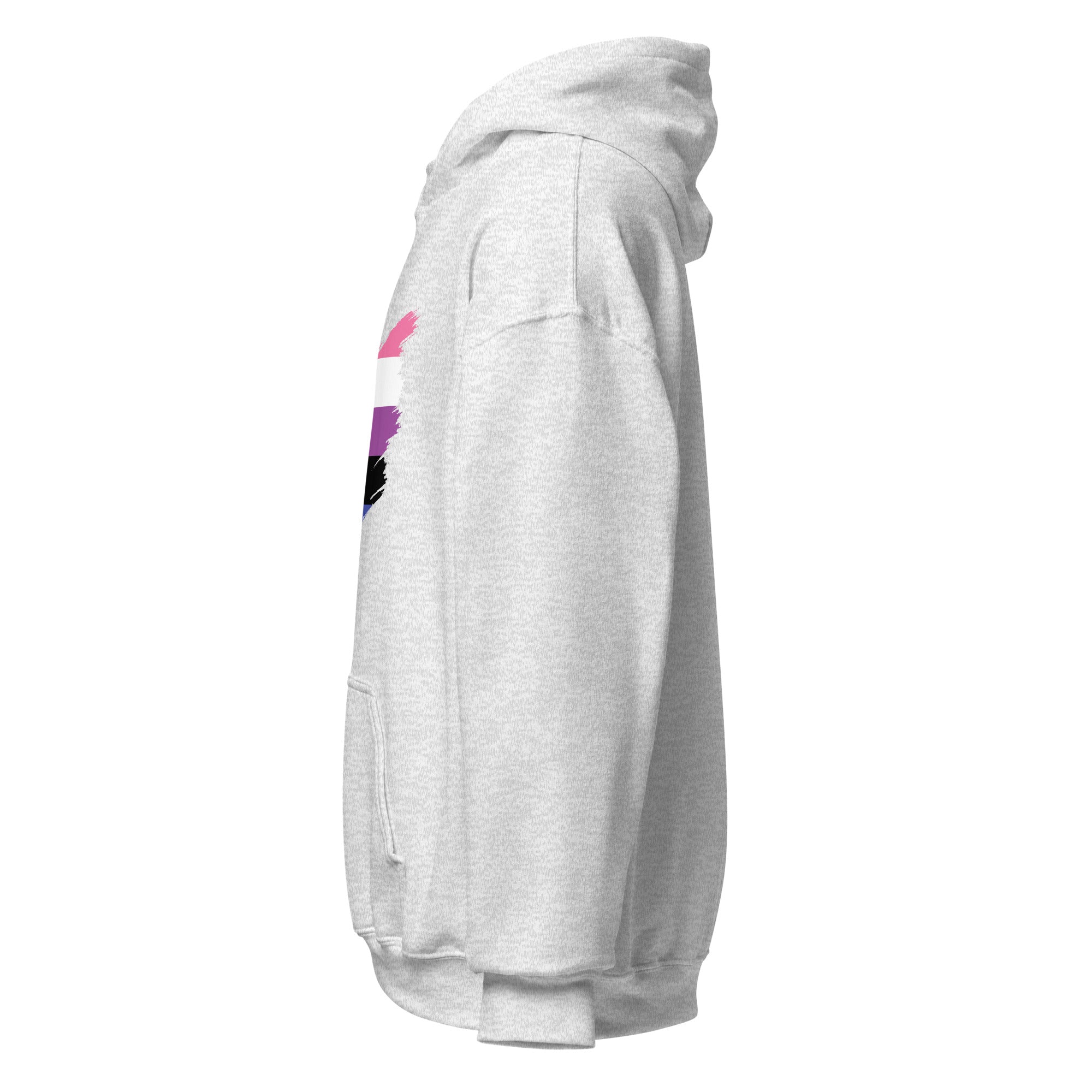 Unisex Hoodie Genderfluid Grunge Flag