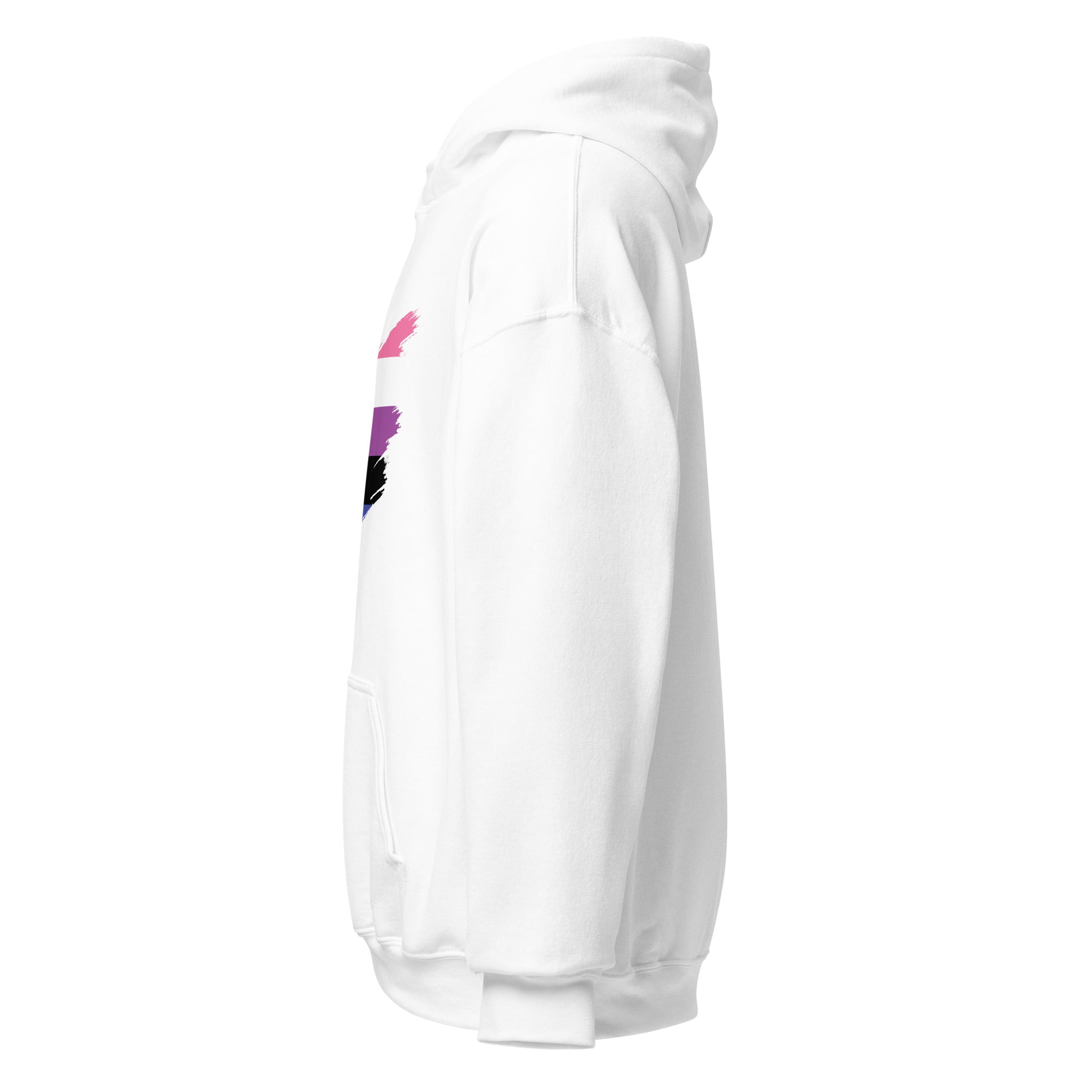 Unisex Hoodie Genderfluid Grunge Flag