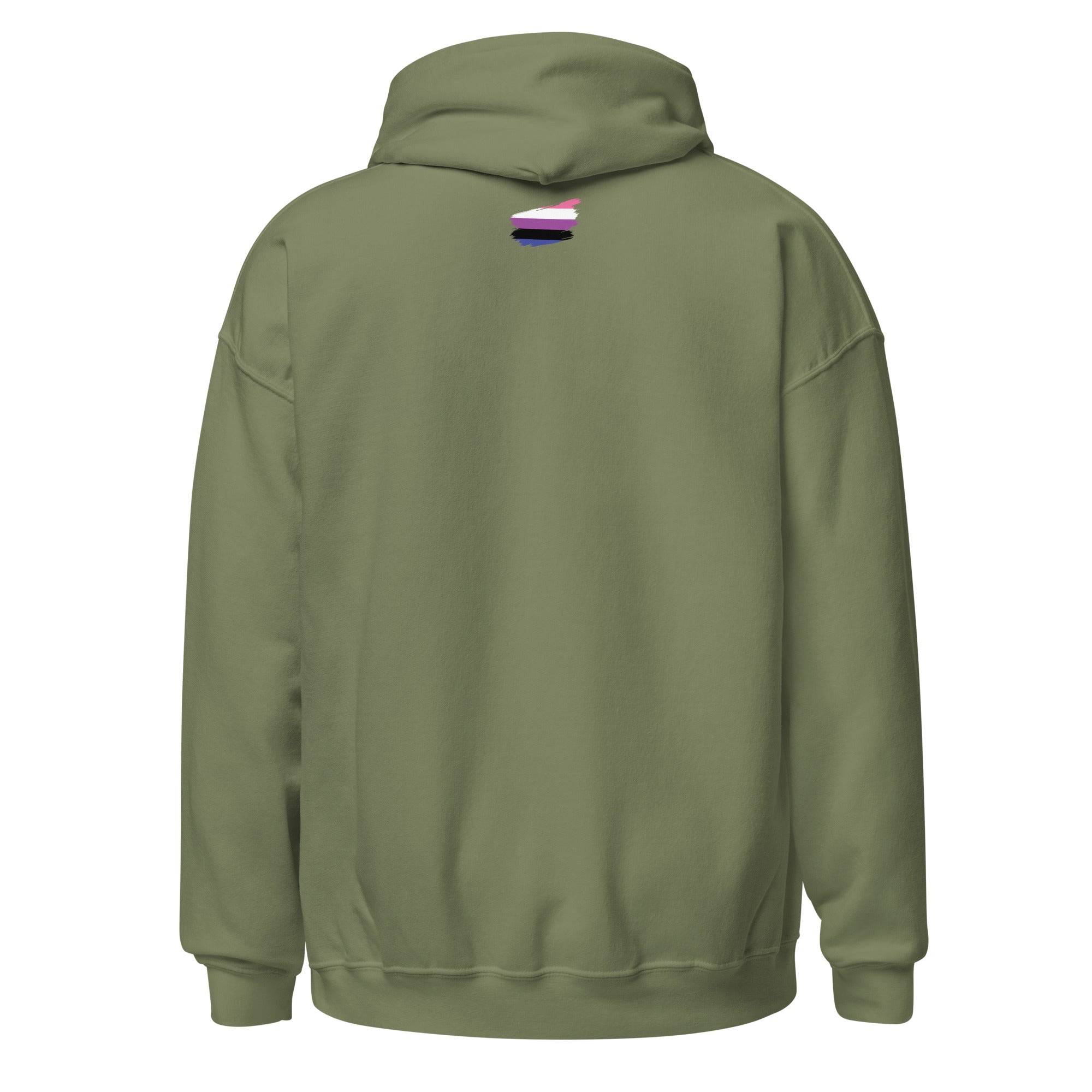 Unisex Hoodie Genderfluid Grunge Flag