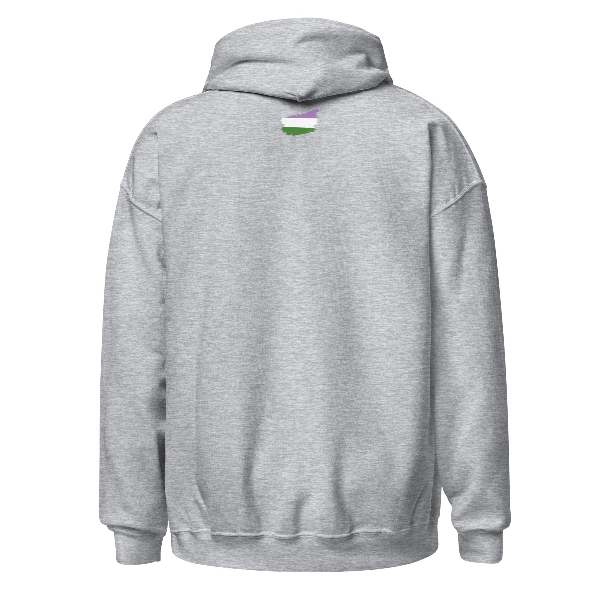 Unisex Hoodie Genderqueer Grunge Flag