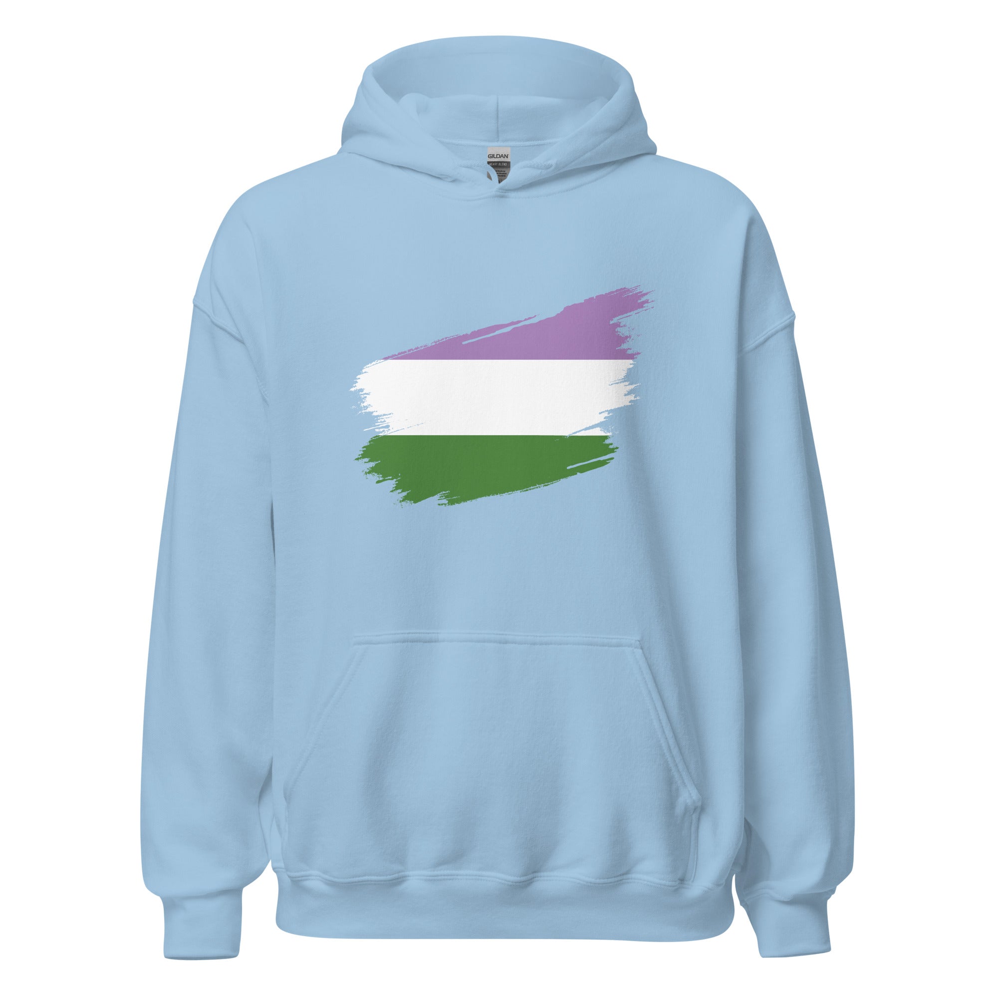 Unisex Hoodie Genderqueer Grunge Flag