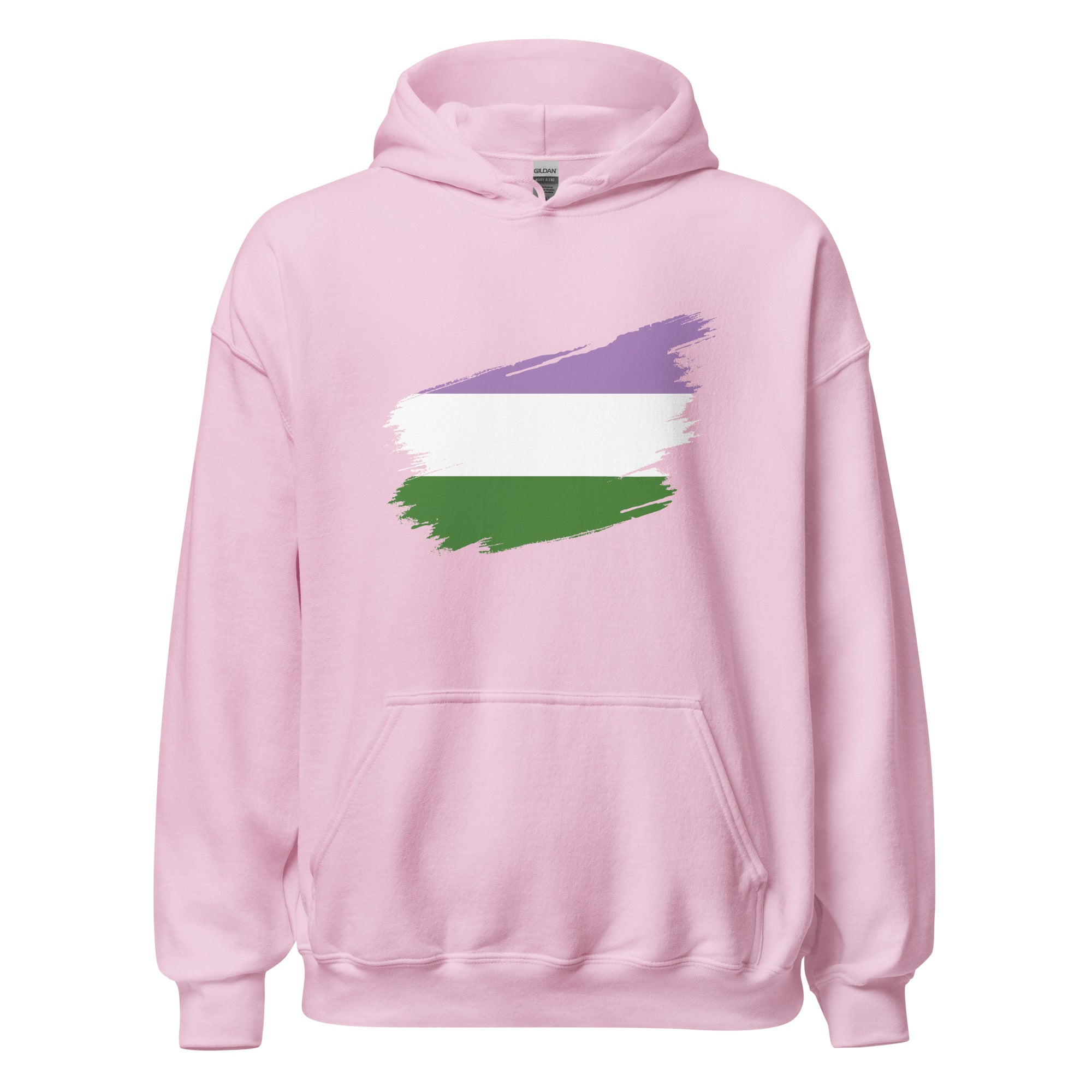 Unisex Hoodie Genderqueer Grunge Flag