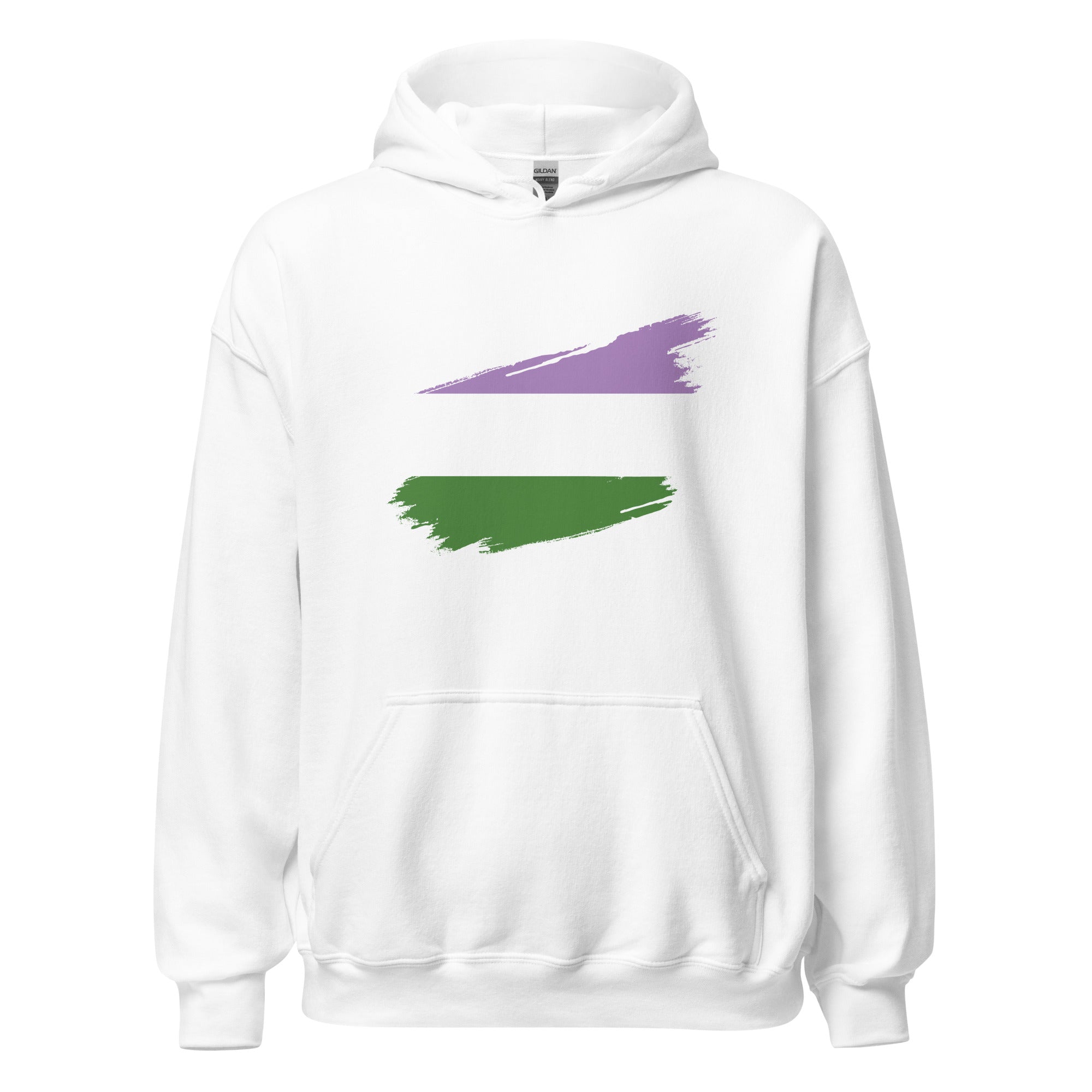 Unisex Hoodie Genderqueer Grunge Flag