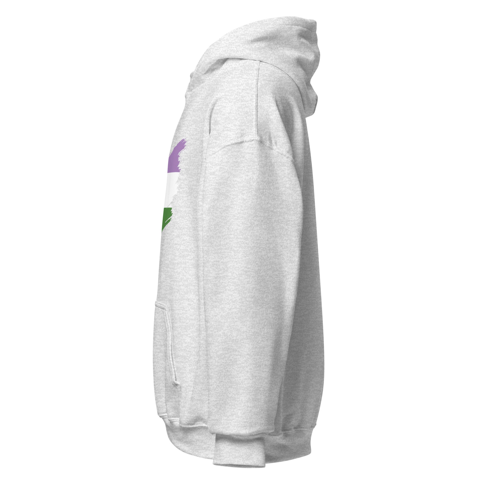Unisex Hoodie Genderqueer Grunge Flag
