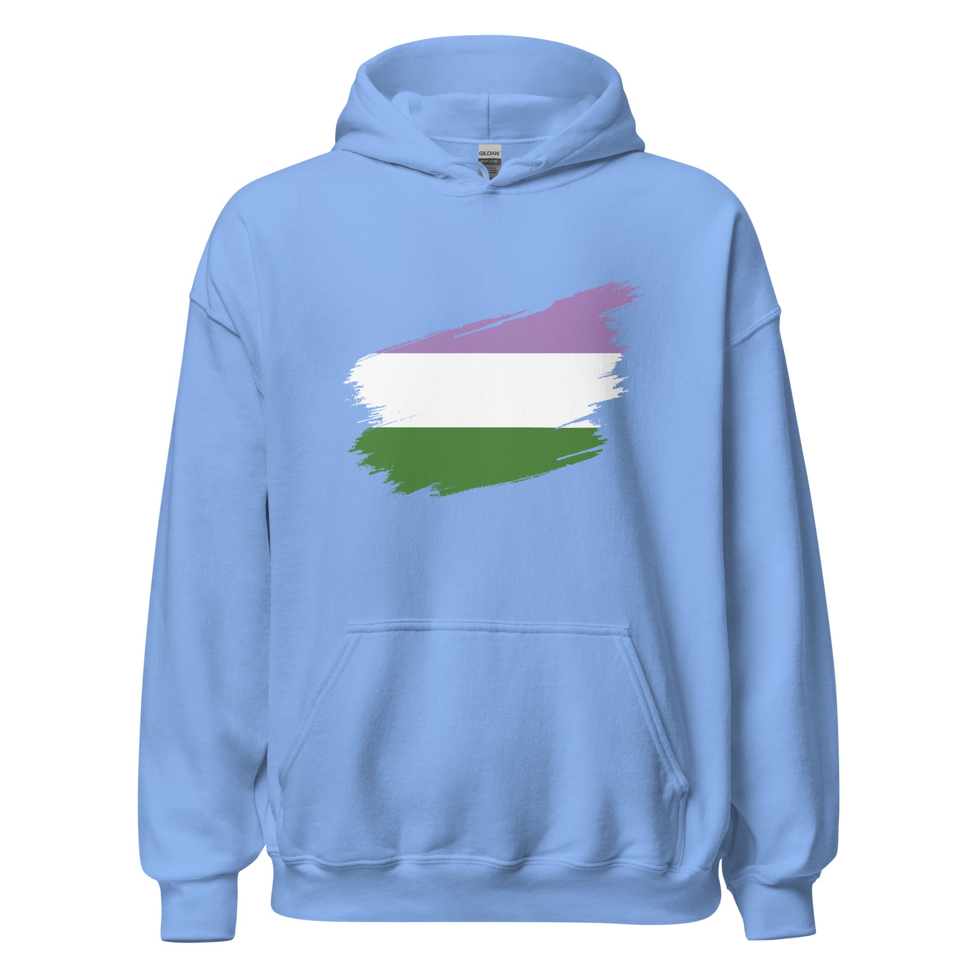 Unisex Hoodie Genderqueer Grunge Flag