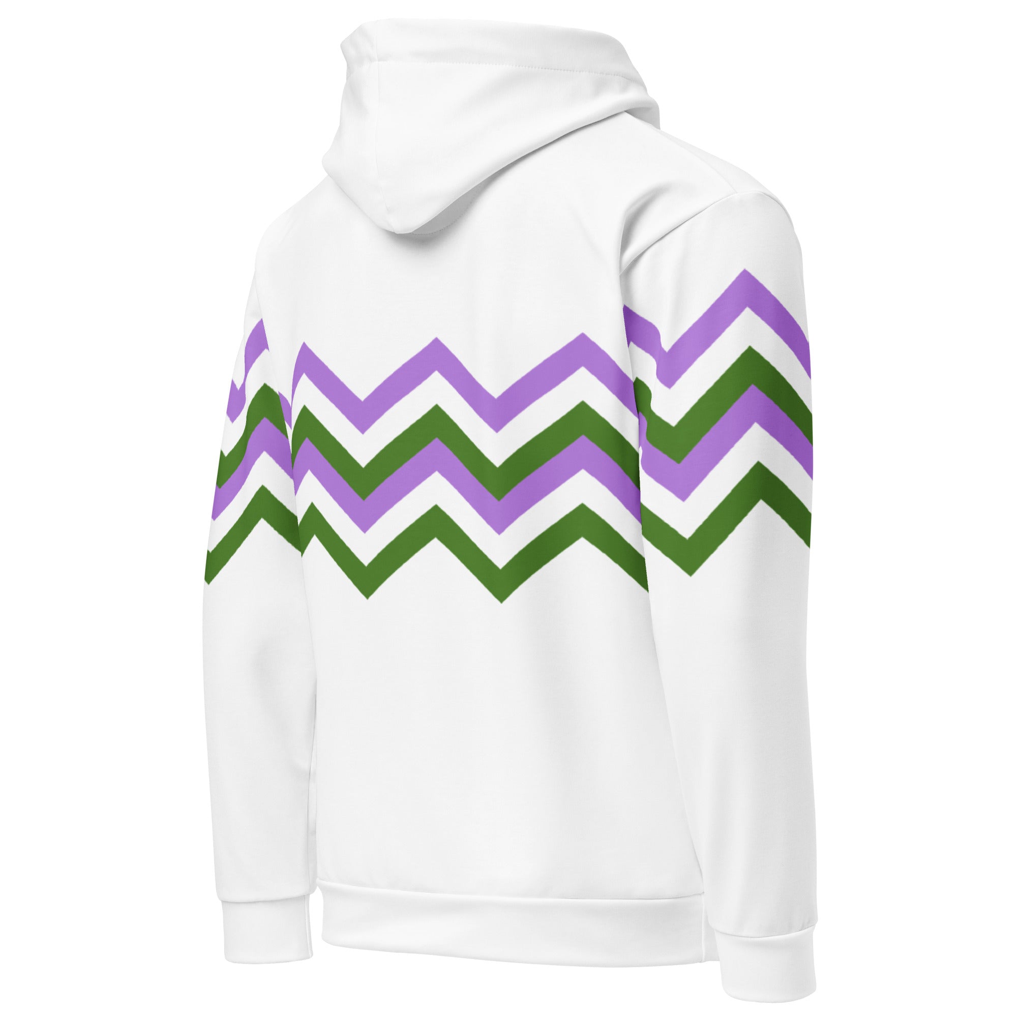 Unisex Hoodie Genderqueer Zigzag Pattern