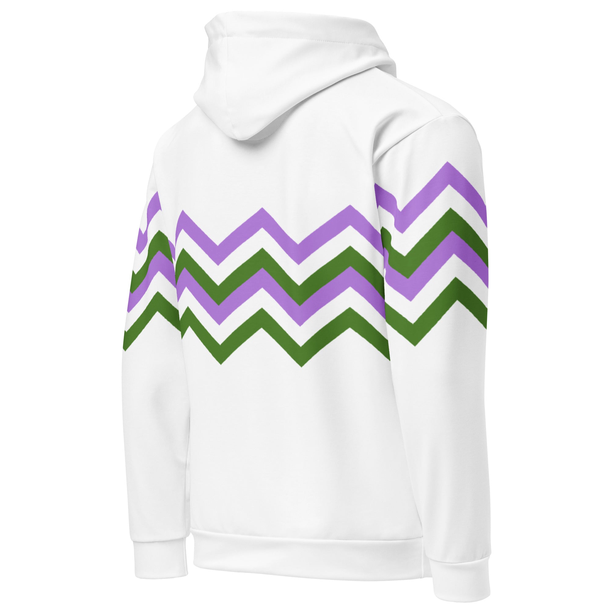 Unisex Hoodie Genderqueer Zigzag Pattern