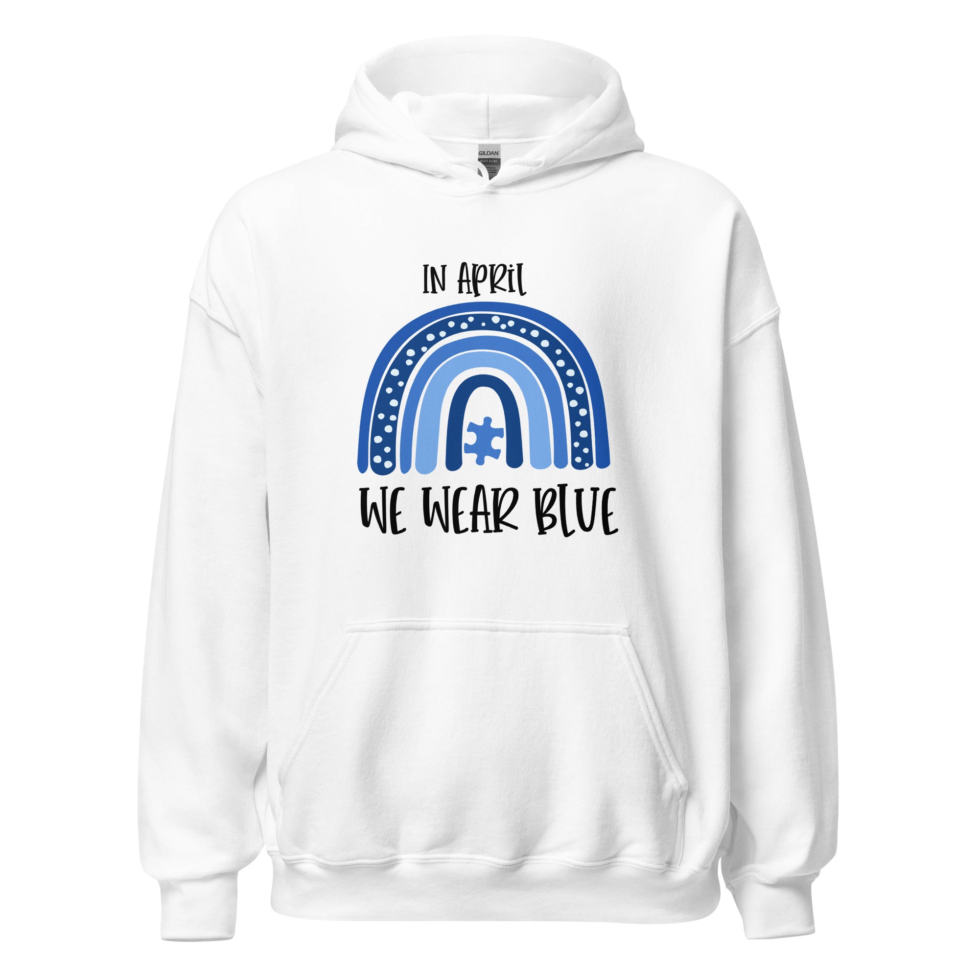 Unisex Hoodie In April We Wear Blue