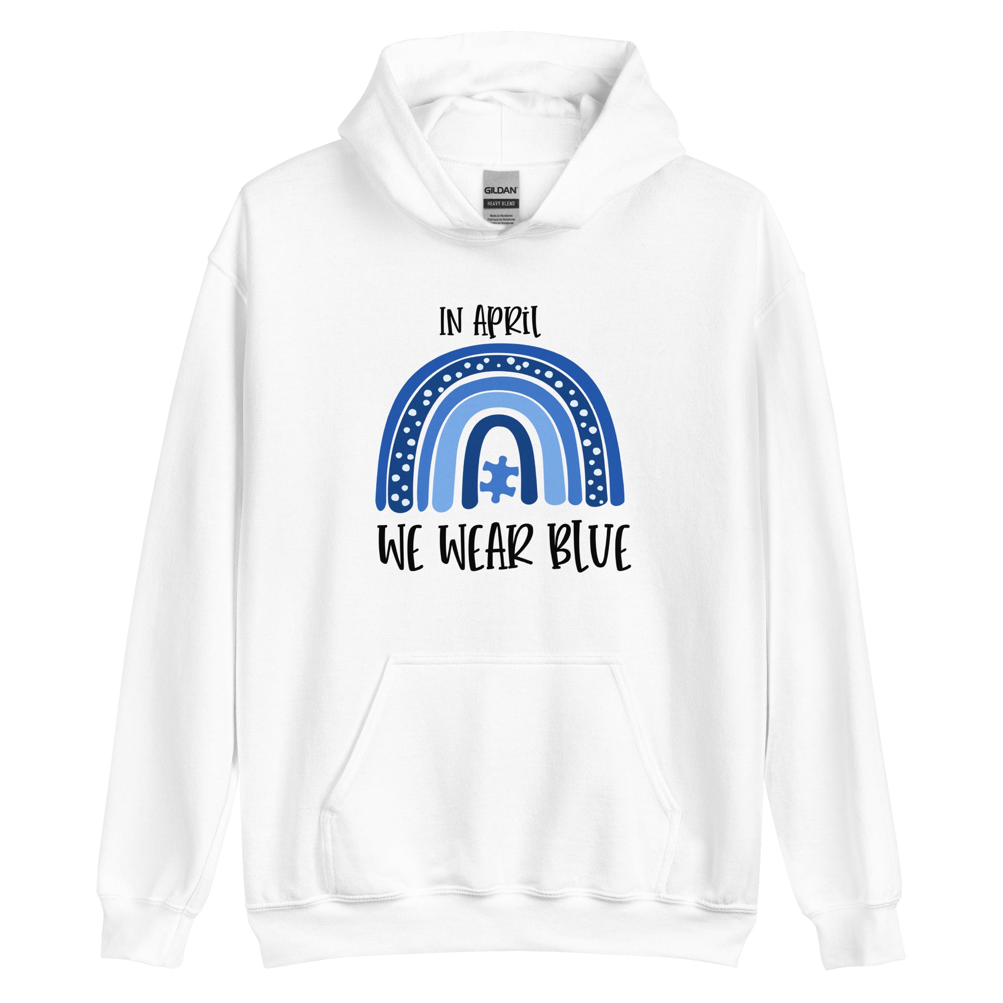 Unisex Hoodie In April We Wear Blue