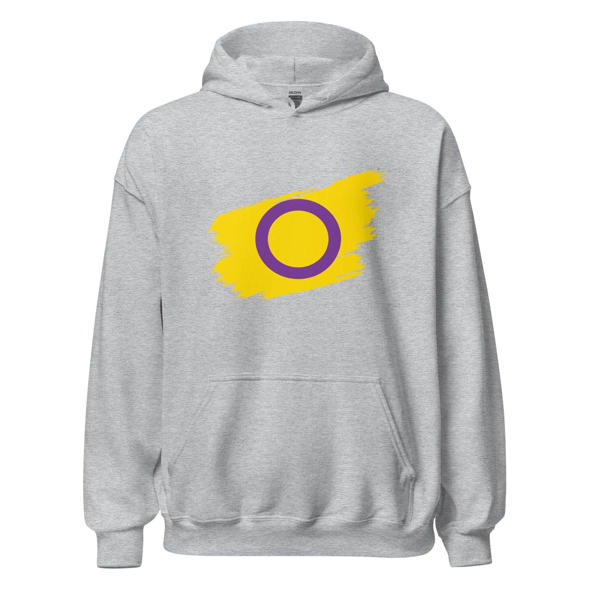 Unisex Hoodie Intersex Grunge Flag
